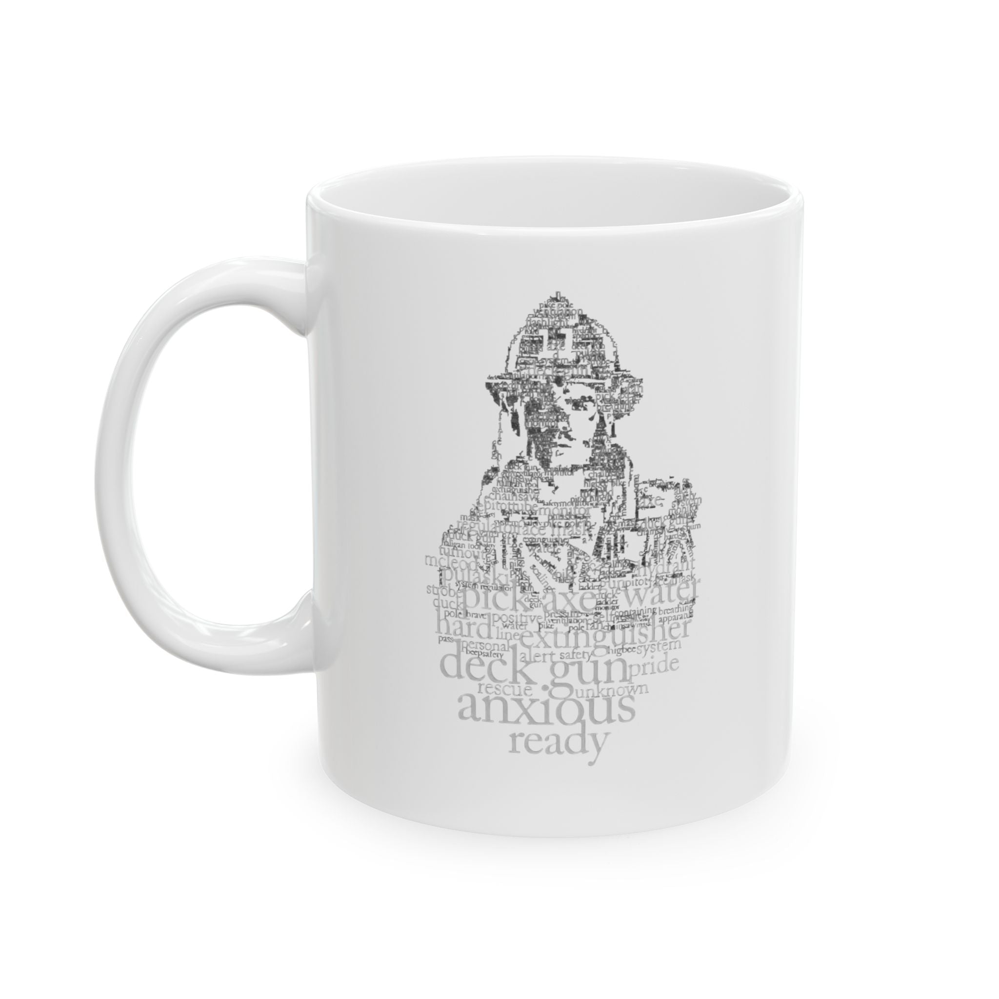 Firefighter Ceramic Mug, Fire Department Tea Cup, First Responder Gift, Fireman Coffee Mug, Firefighter Appreciation Present
