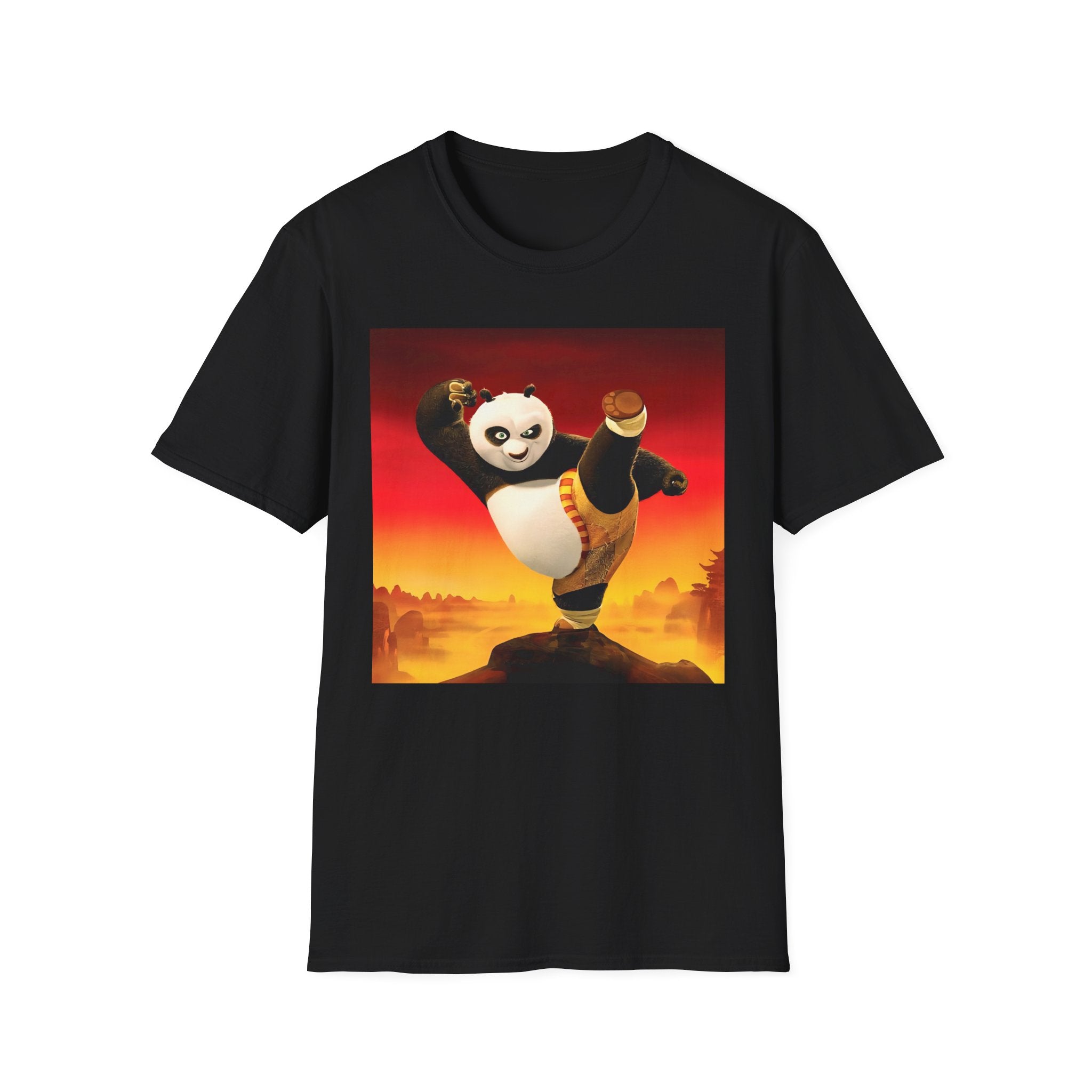 Kung Fu Panda Unisex Softstyle T-Shirt, DreamWorks Animation Youth Competitor Tee, Graphic Tee, Movie Fan Gift, Cult Classic Shirt, Comfy