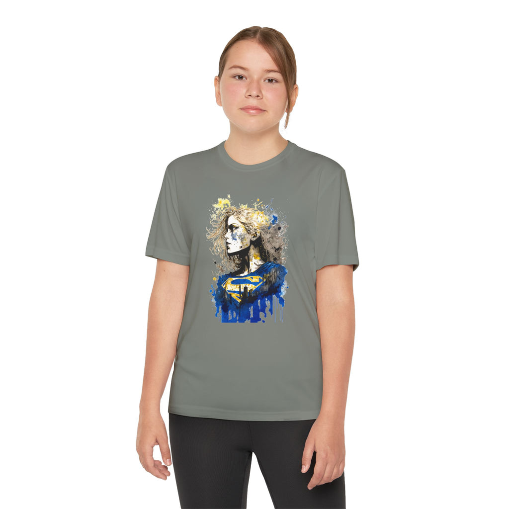Superhero Youth T-Shirt Sports Graphic Tee, Cool Athletic Shirt for Kids