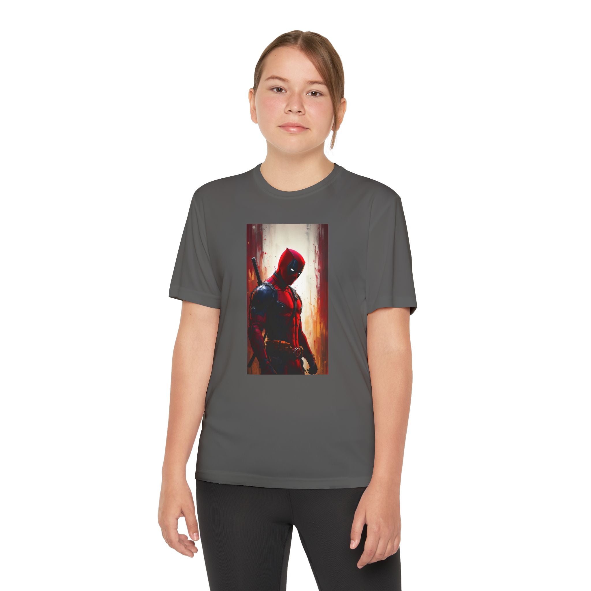 Deadpool Superhero Marvel Patriotic, Kids Graphic T-Shirt, Boys Hero Top, Girls Comic Book Clothing, Birthday
