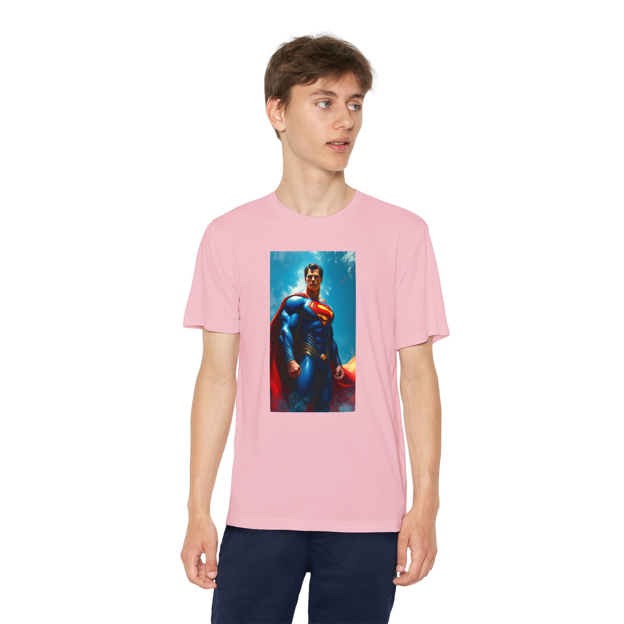 Superman Superhero Marvel T-Shirt, Youth Competitor Tee,  Kids Comic Book Hero Top, Children's Graphic Tee, Youth Super Power T-Shirt