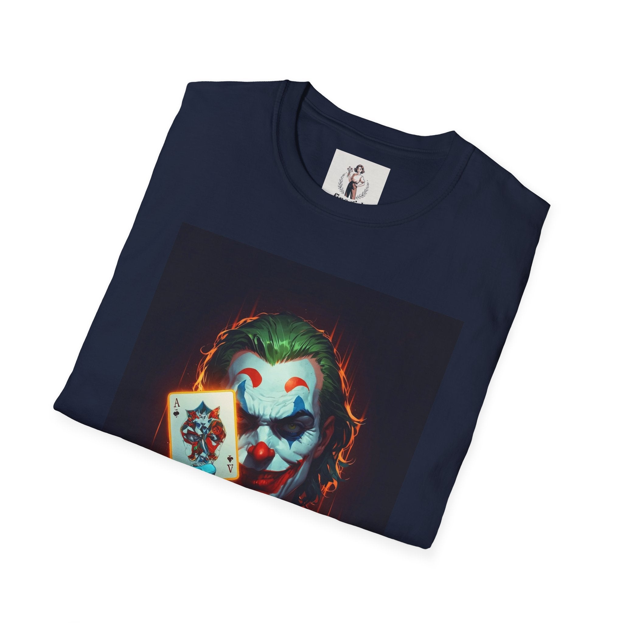 The Joker Superhero Marvel Unisex Softstyle T-Shirt, Comic Book Tee, Geeky Clothing, Cosplay Costume Top