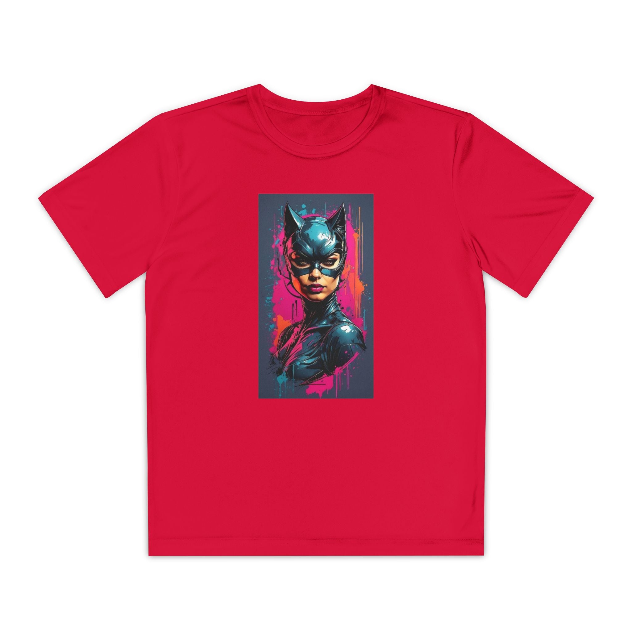 Superhero Youth T-Shirt Sports Graphic Tee, Cool Athletic Shirt for Kids