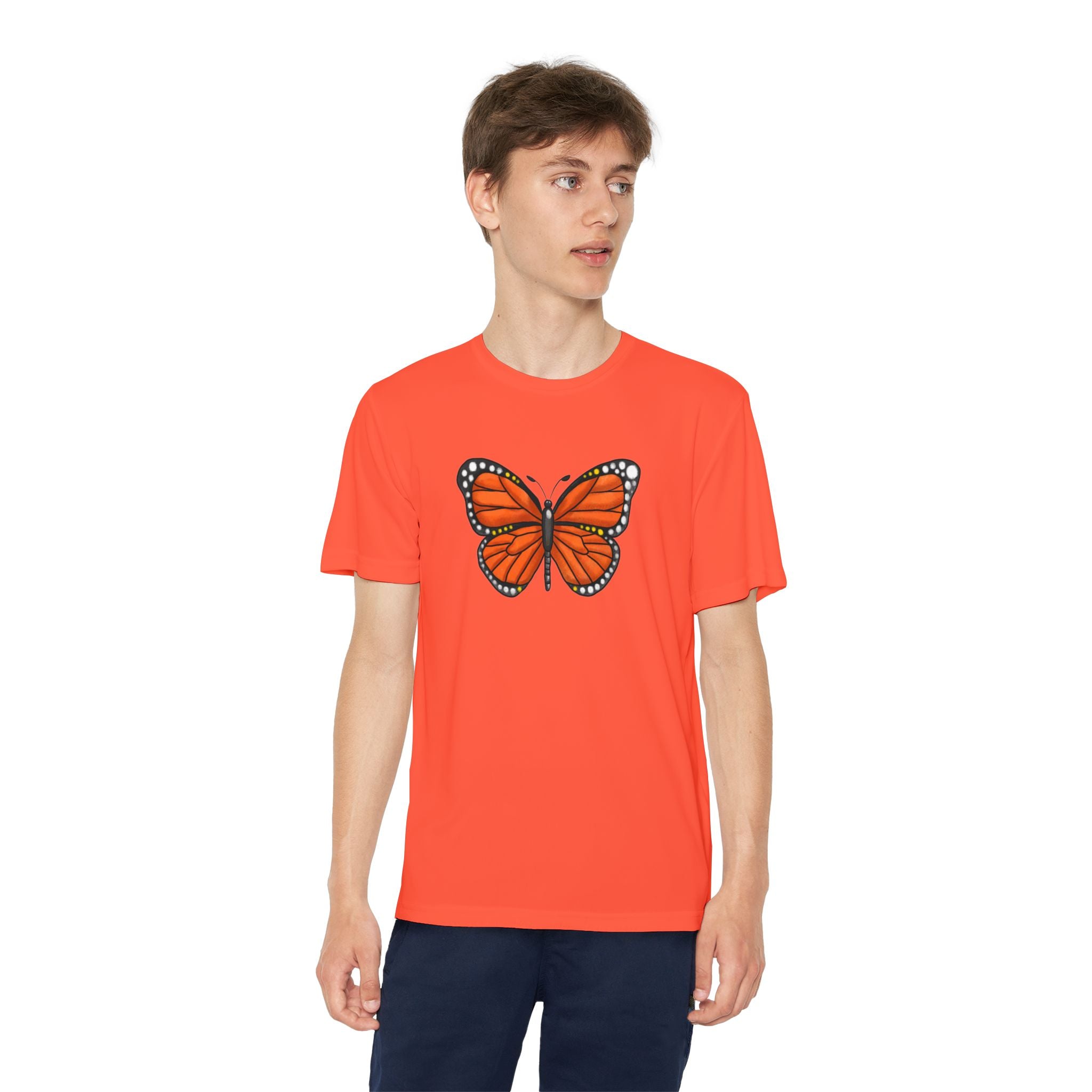 Butterffy Youth T-Shirt Sports Graphic Tee, Cool Athletic Shirt for Kids, Perfect for Sports Events, Team Spirit