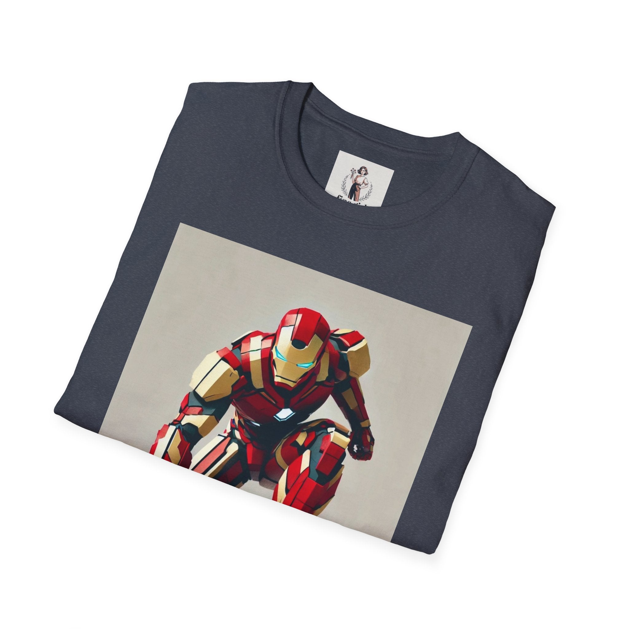 Ironman Superhero Marvel Unisex Softstyle T-Shirt, Comic Book Tee, Geeky Clothing, Cosplay Costume Top
