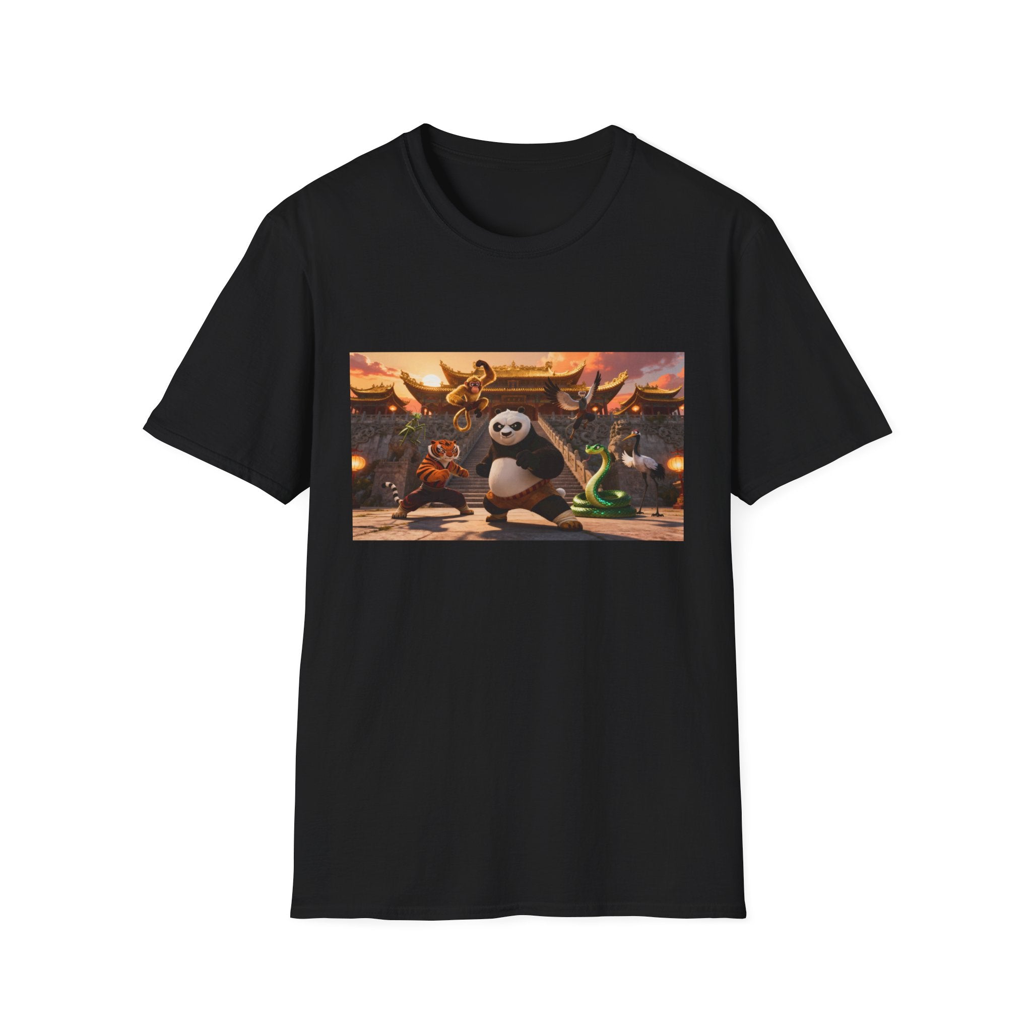 Kung Fu Panda Unisex Softstyle T-Shirt, DreamWorks Animation Youth Competitor Tee, Graphic Tee, Movie Fan Gift, Cult Classic Shirt, Comfy