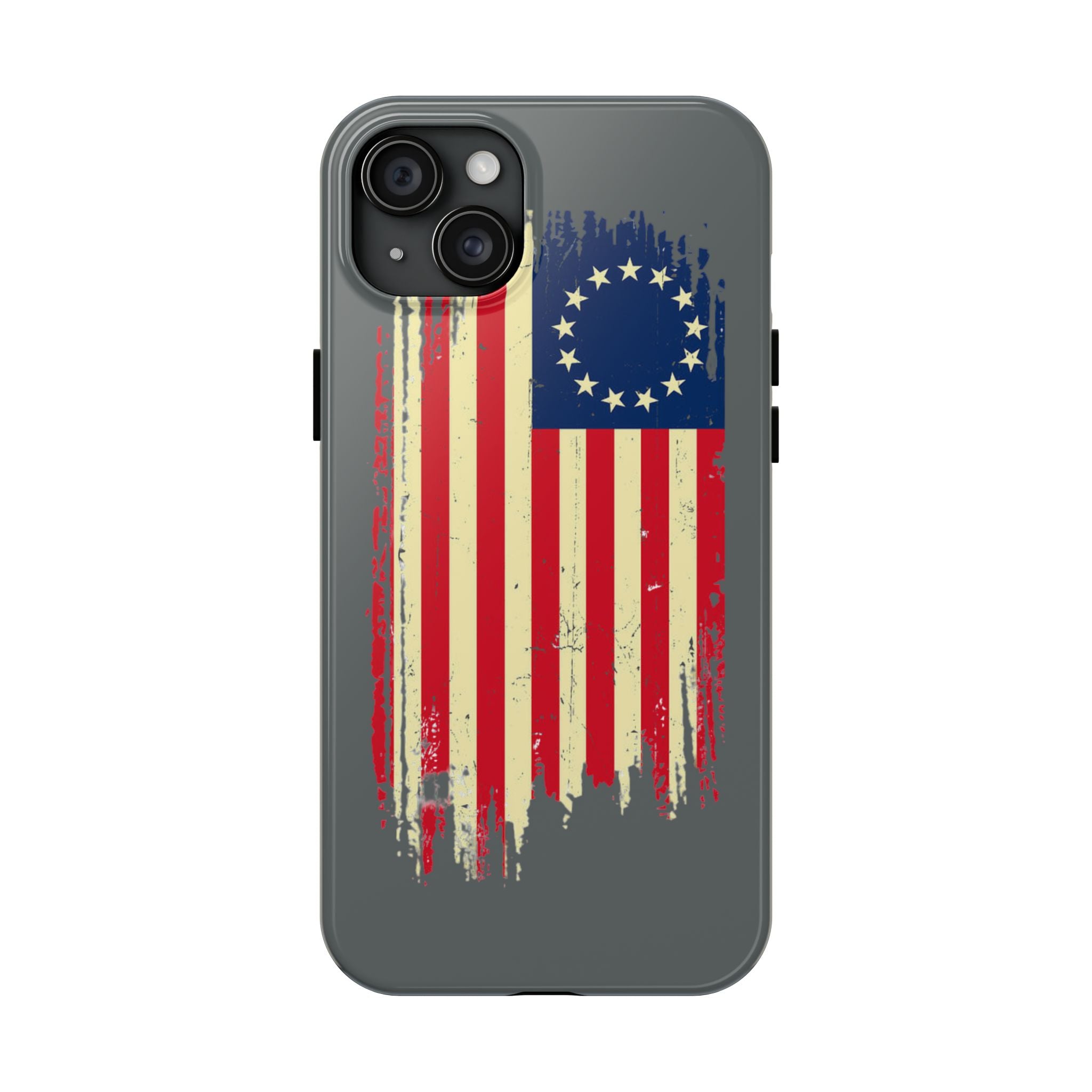 Patriotic Phone Cases with Vintage Flag Design, Tough Case for Independence Day, Memorial Day, 4th of July, Gift for Veterans, USA Pride