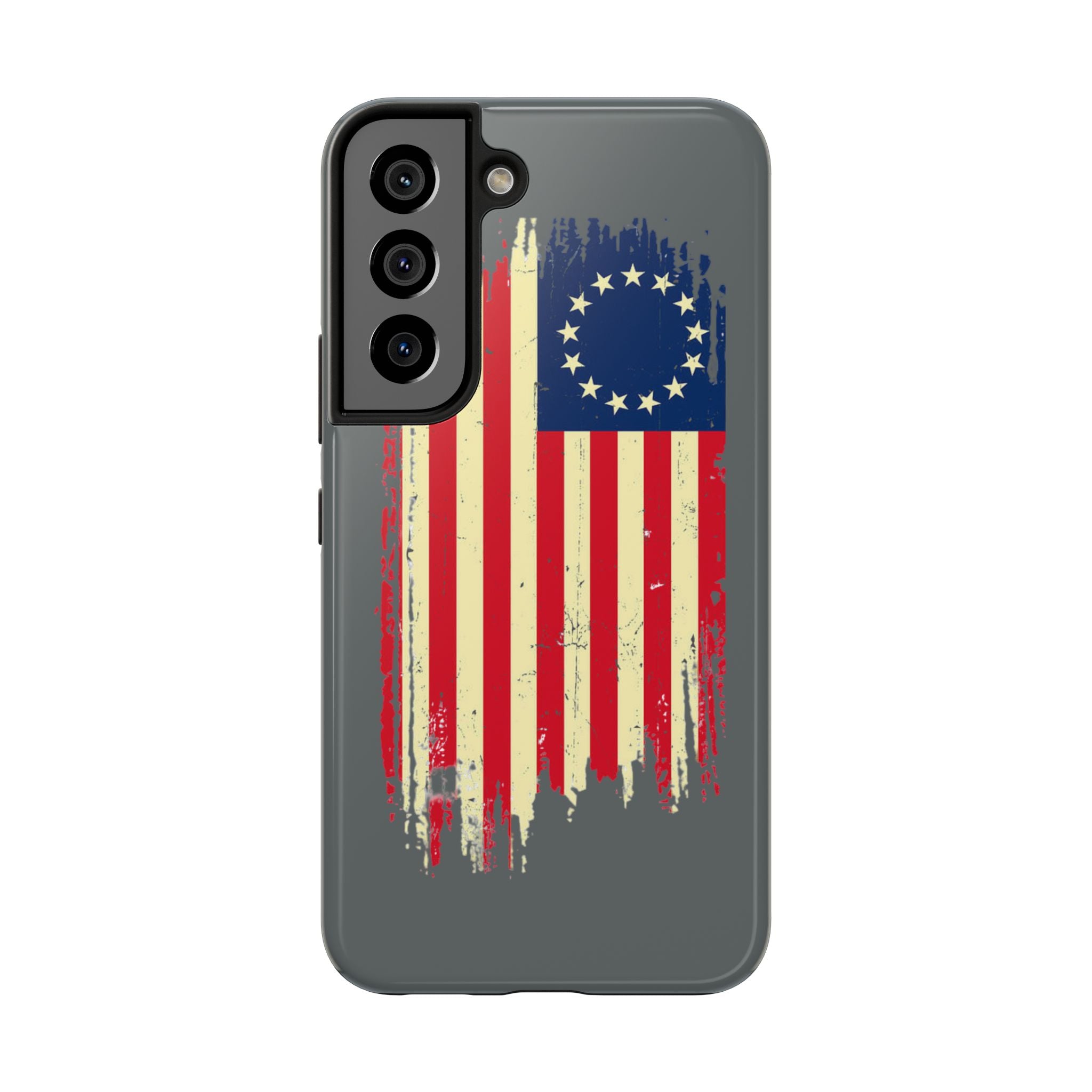 Patriotic Phone Cases with Vintage Flag Design, Tough Case for Independence Day, Memorial Day, 4th of July, Gift for Veterans, USA Pride