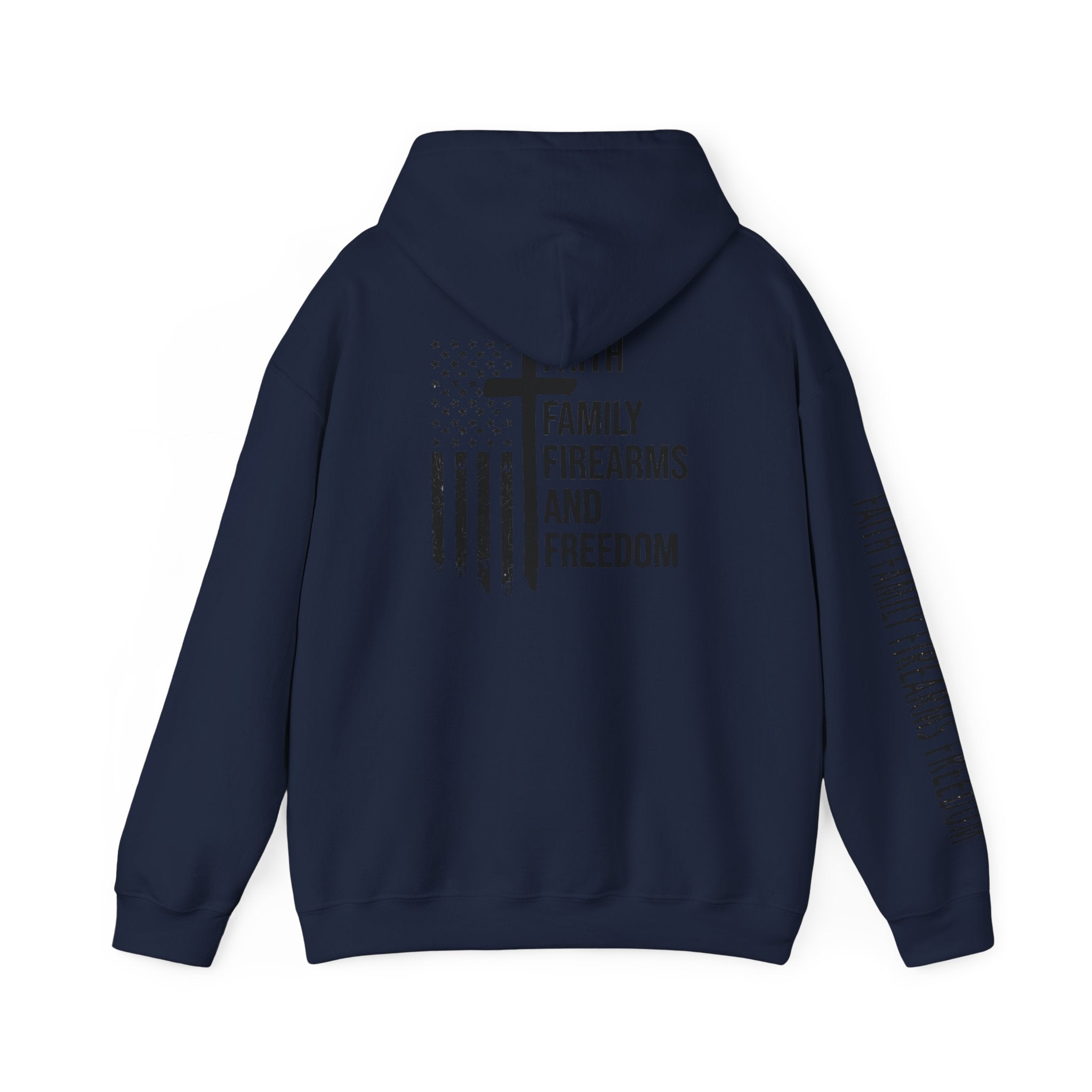 Faith Family Firearms Freedom  Patriotic Hoodie Rebel Spirit Unisex Hoodie