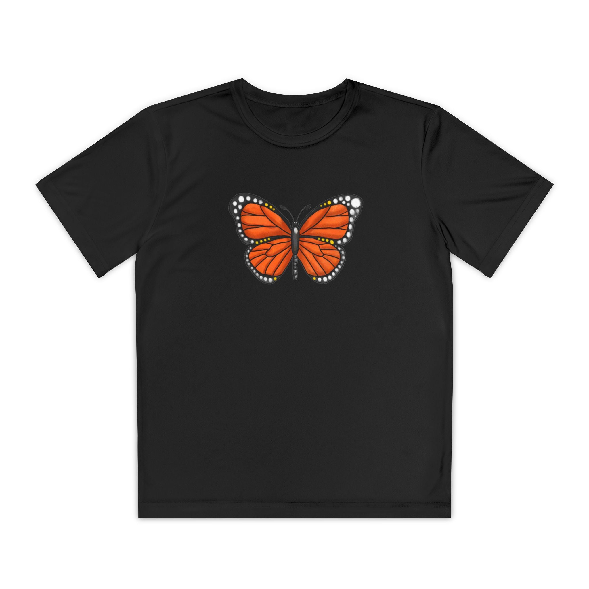 Butterffy Youth T-Shirt Sports Graphic Tee, Cool Athletic Shirt for Kids, Perfect for Sports Events, Team Spirit