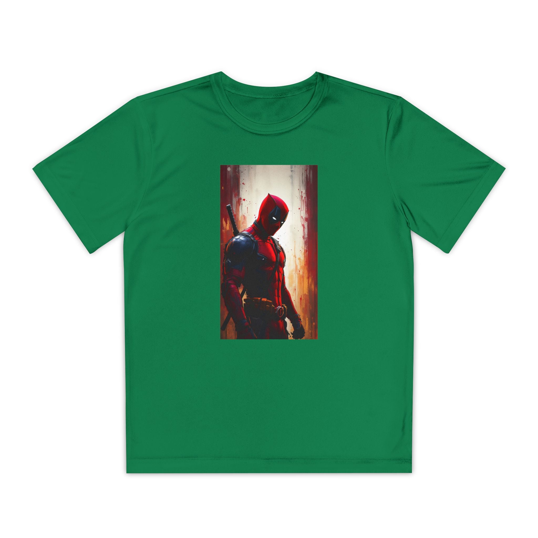Deadpool Superhero Marvel Patriotic, Kids Graphic T-Shirt, Boys Hero Top, Girls Comic Book Clothing, Birthday