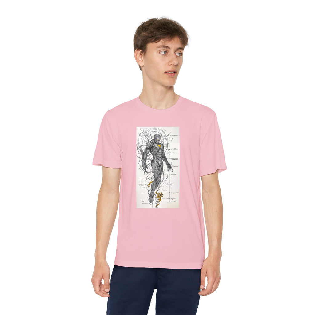 Superhero Youth T-Shirt Sports Graphic Tee, Cool Athletic Shirt for Kids