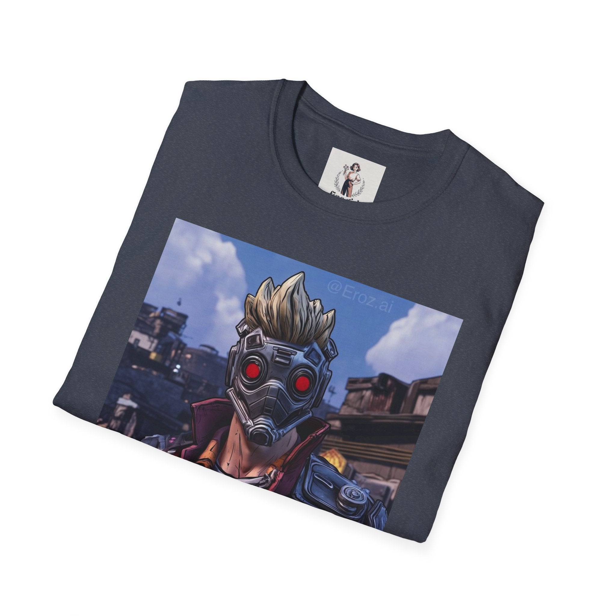 Star-Lord Superhero Marvel Unisex Softstyle T-Shirt, Comic Book Tee, Geeky Clothing, Cosplay Costume Top