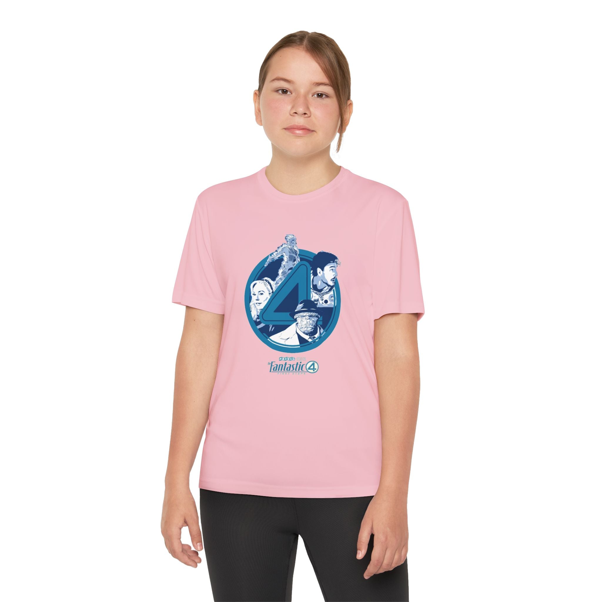 Fantastic 4 Youth T-Shirt Sports Graphic Tee, Cool Athletic Shirt for Kids, Perfect for Sports Events, Team Spirit