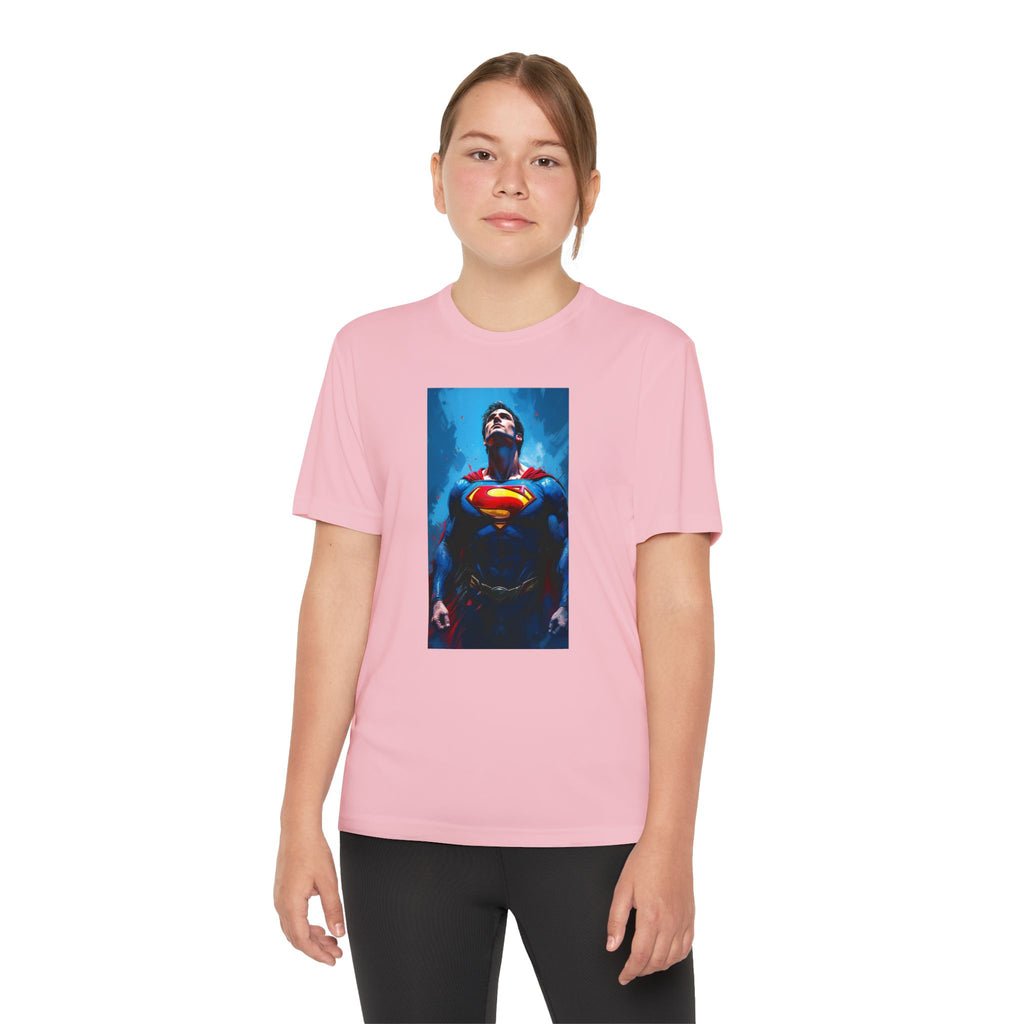 Superman Superhero Marvel T-Shirt, Youth Competitor Tee,  Kids Comic Book Hero Top, Children's Graphic Tee, Youth Super Power T-Shirt