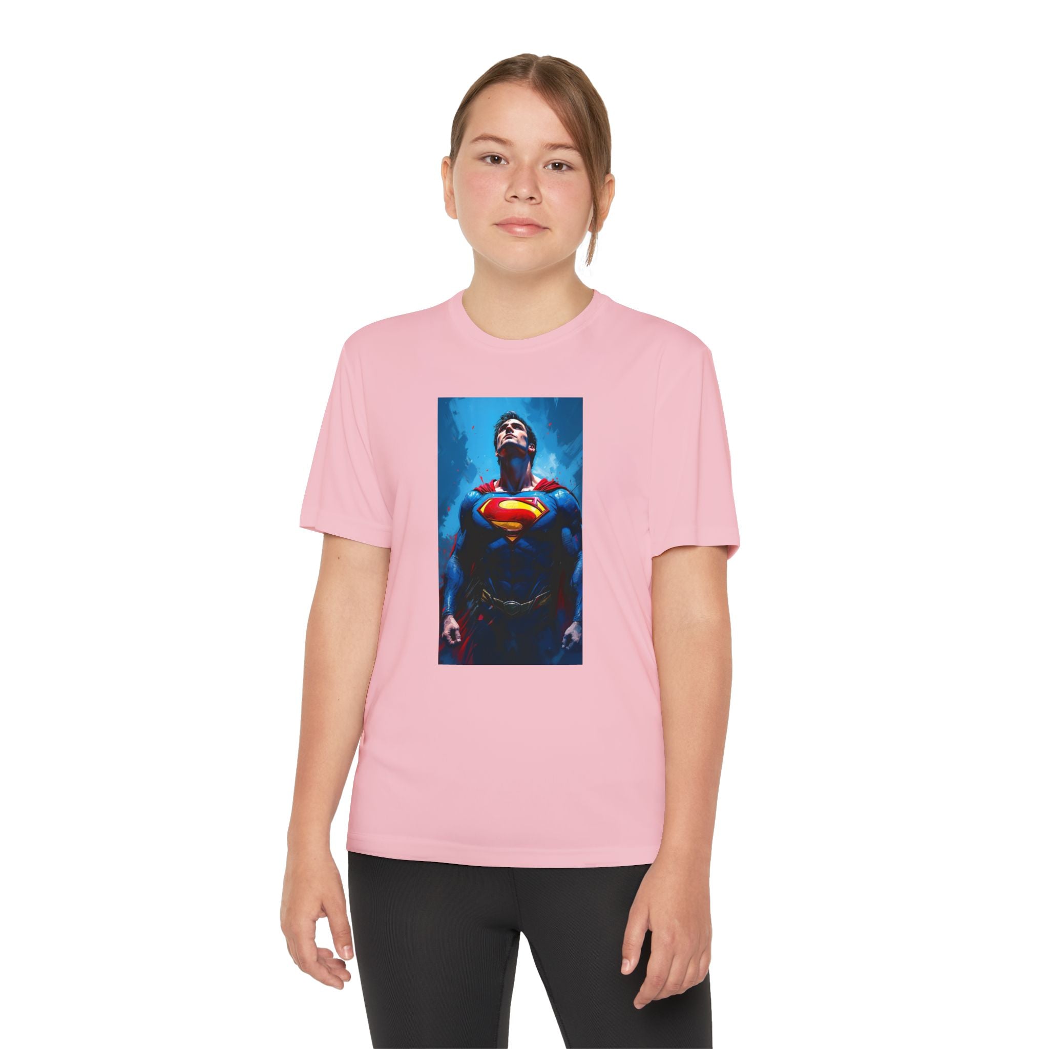 Superman Superhero Marvel T-Shirt, Youth Competitor Tee,  Kids Comic Book Hero Top, Children's Graphic Tee, Youth Super Power T-Shirt