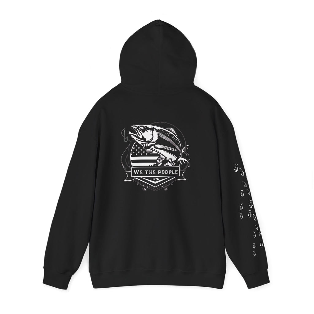 Fishing Patriotic Hoodie | Fishing Flag Hoodie, American Fishing Sweatshirt