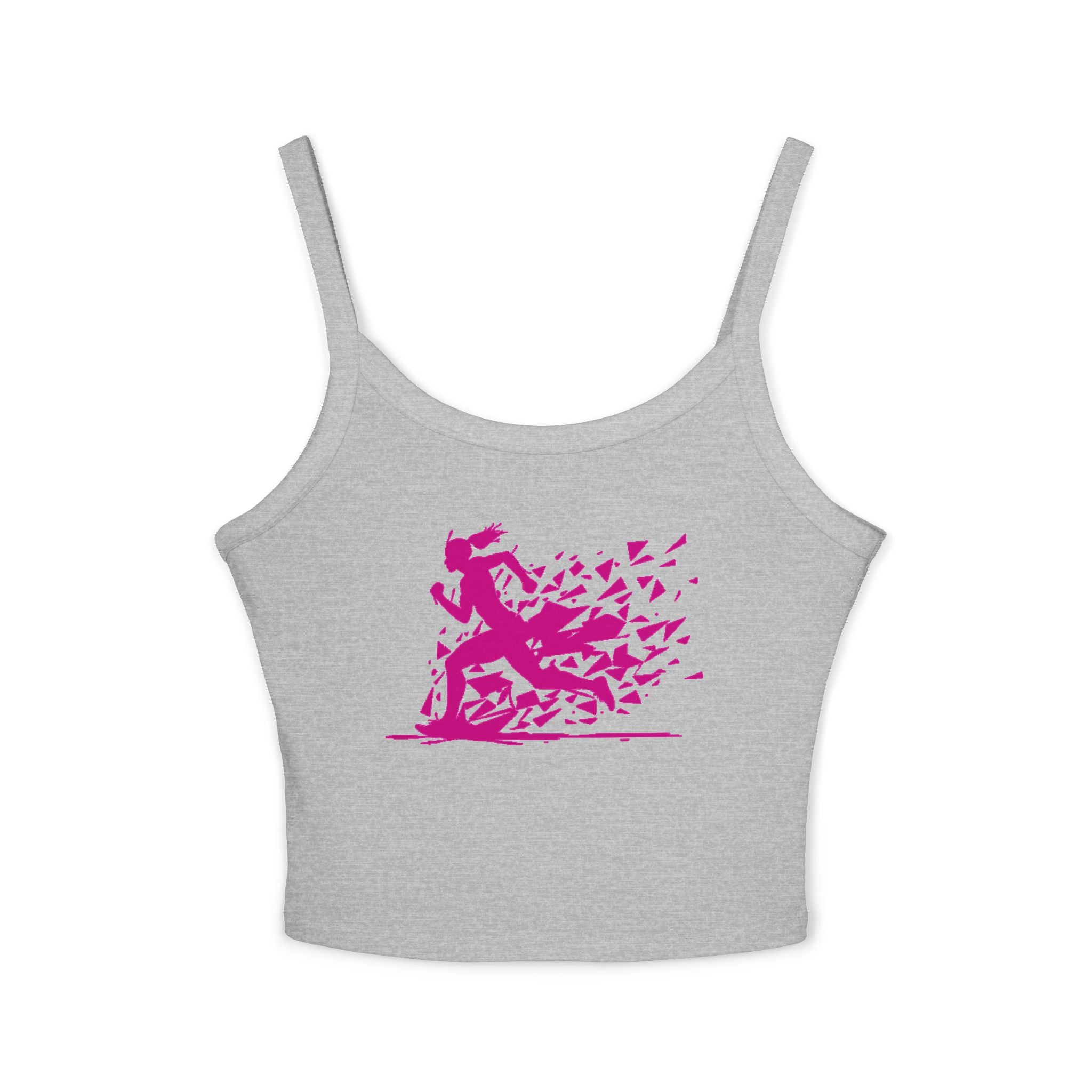 Running Woman Tank Top, Athletic Workout Top, Fitness Sleeveless Shirt, Jogging Muscle Tee, Exercise Gym Cami
