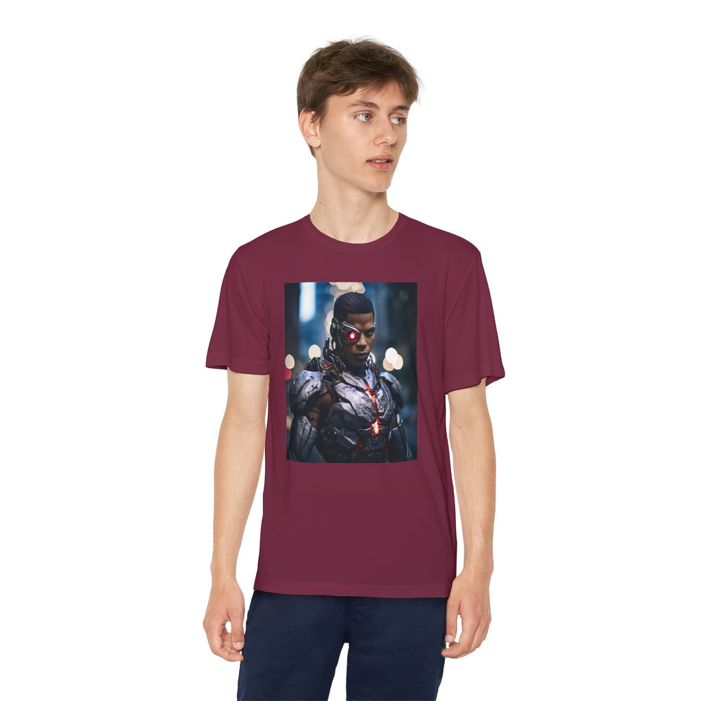 Cyborg Superhero Marvel Patriotic, Kids Graphic T-Shirt, Boys Hero Top, Girls Comic Book Clothing, Birthday