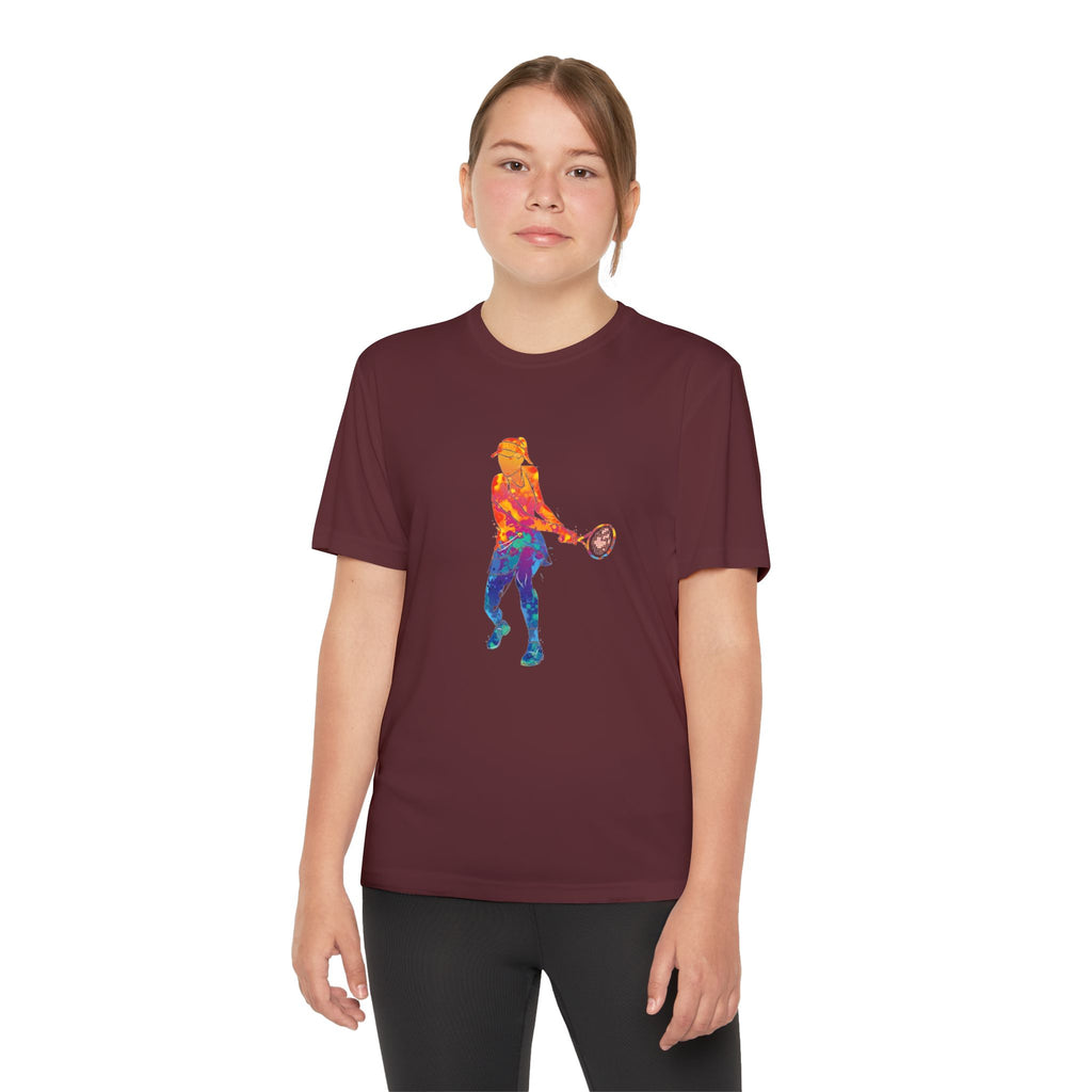 Tennis Youth Sports Graphic Tee, Cool Athletic Shirt for Kids, Perfect for Sports Events, Team Spirit, Birthday Gift, Summer Activities