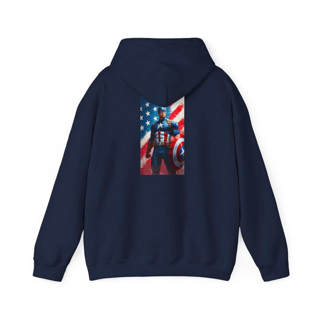 Hooded Sweatshirt - Captain America Design