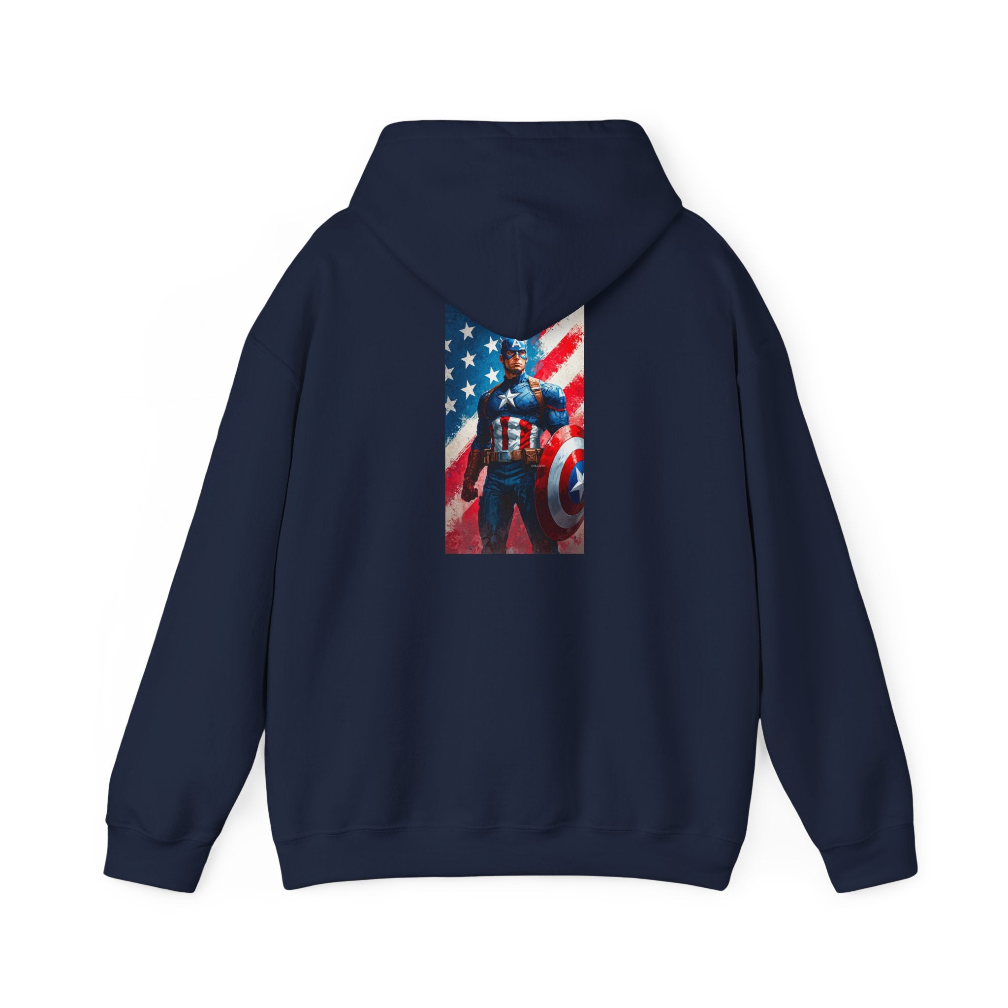 Hooded Sweatshirt - Captain America Design
