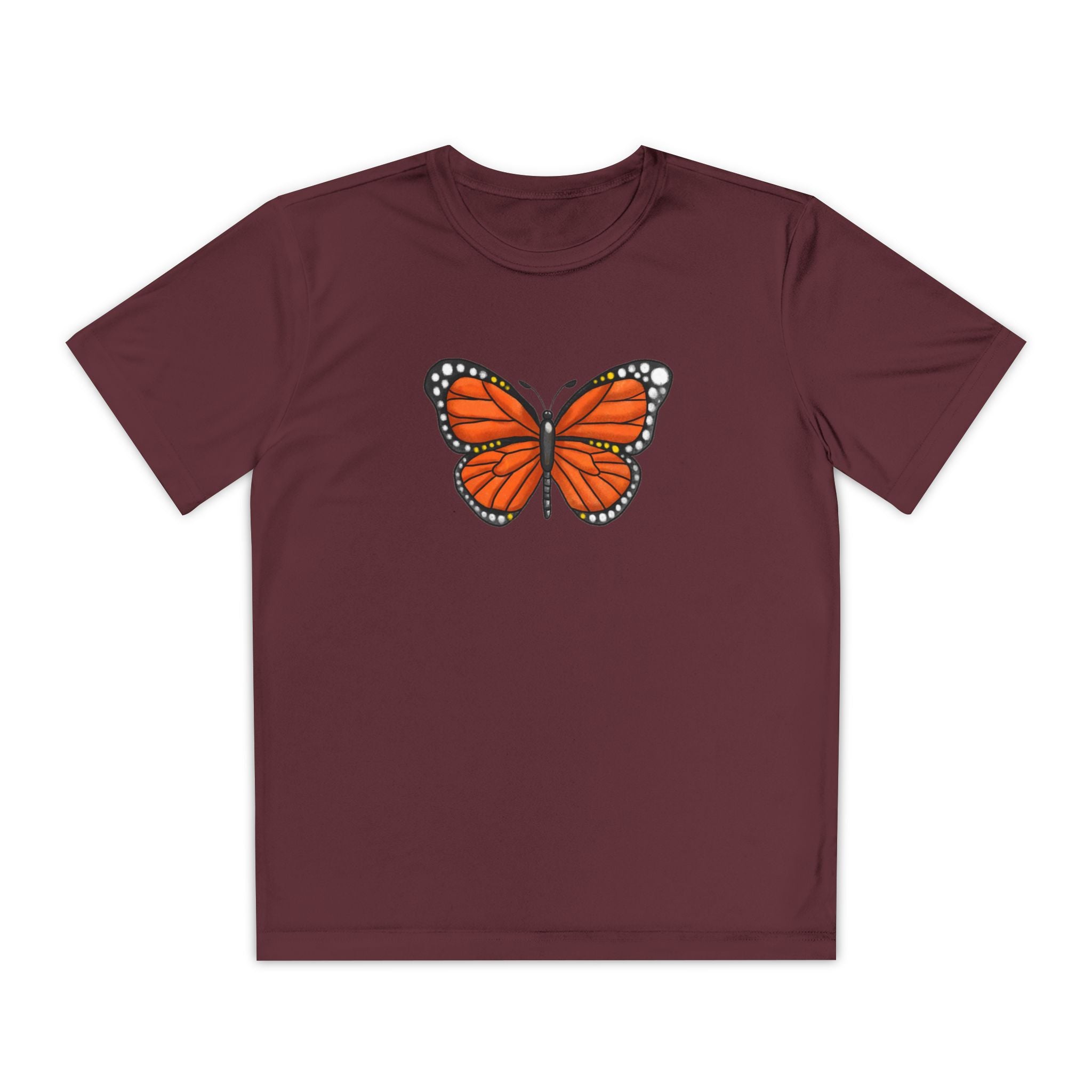 Butterffy Youth T-Shirt Sports Graphic Tee, Cool Athletic Shirt for Kids, Perfect for Sports Events, Team Spirit