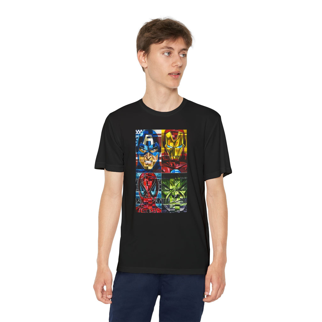 Advengers Youth T-Shirt Sports Graphic Tee, Cool Athletic Shirt for Kids, Perfect for Sports Events, Team Spirit