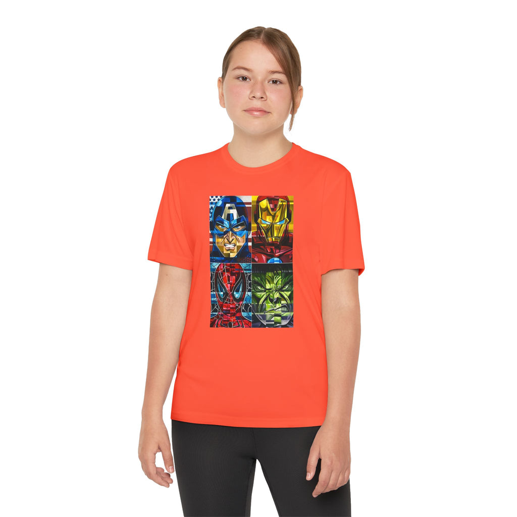 Advengers Youth T-Shirt Sports Graphic Tee, Cool Athletic Shirt for Kids, Perfect for Sports Events, Team Spirit