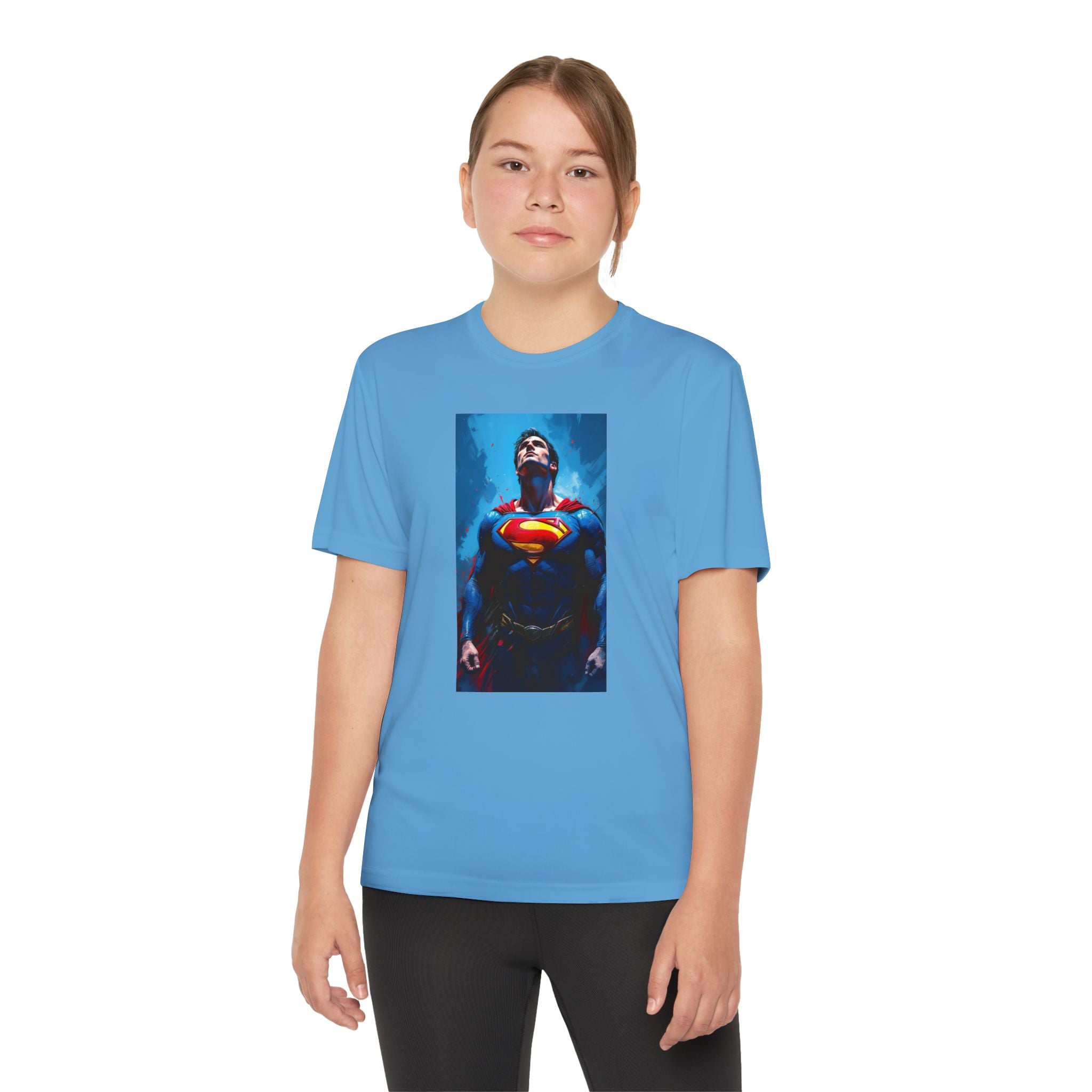 Superman Superhero Marvel T-Shirt, Youth Competitor Tee,  Kids Comic Book Hero Top, Children's Graphic Tee, Youth Super Power T-Shirt