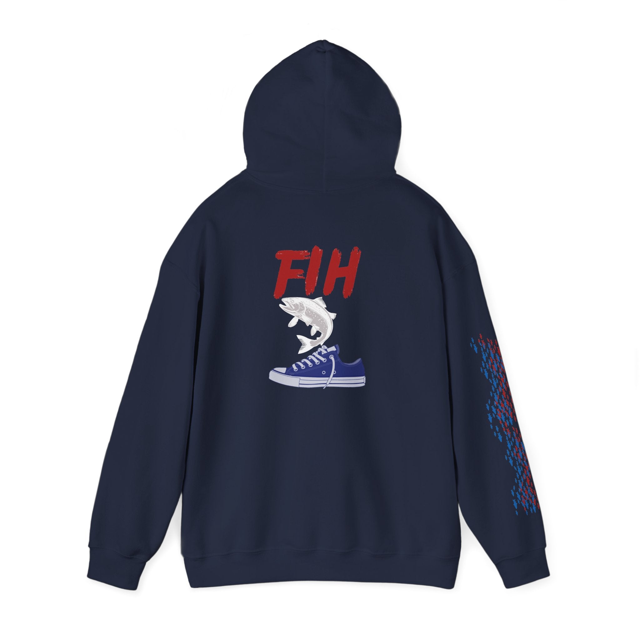 Fishing Patriotic Hoodie, American Flag Sweatshirt, Fisherman Gift, Outdoor Fishing Apparel, USA Pride Jumper