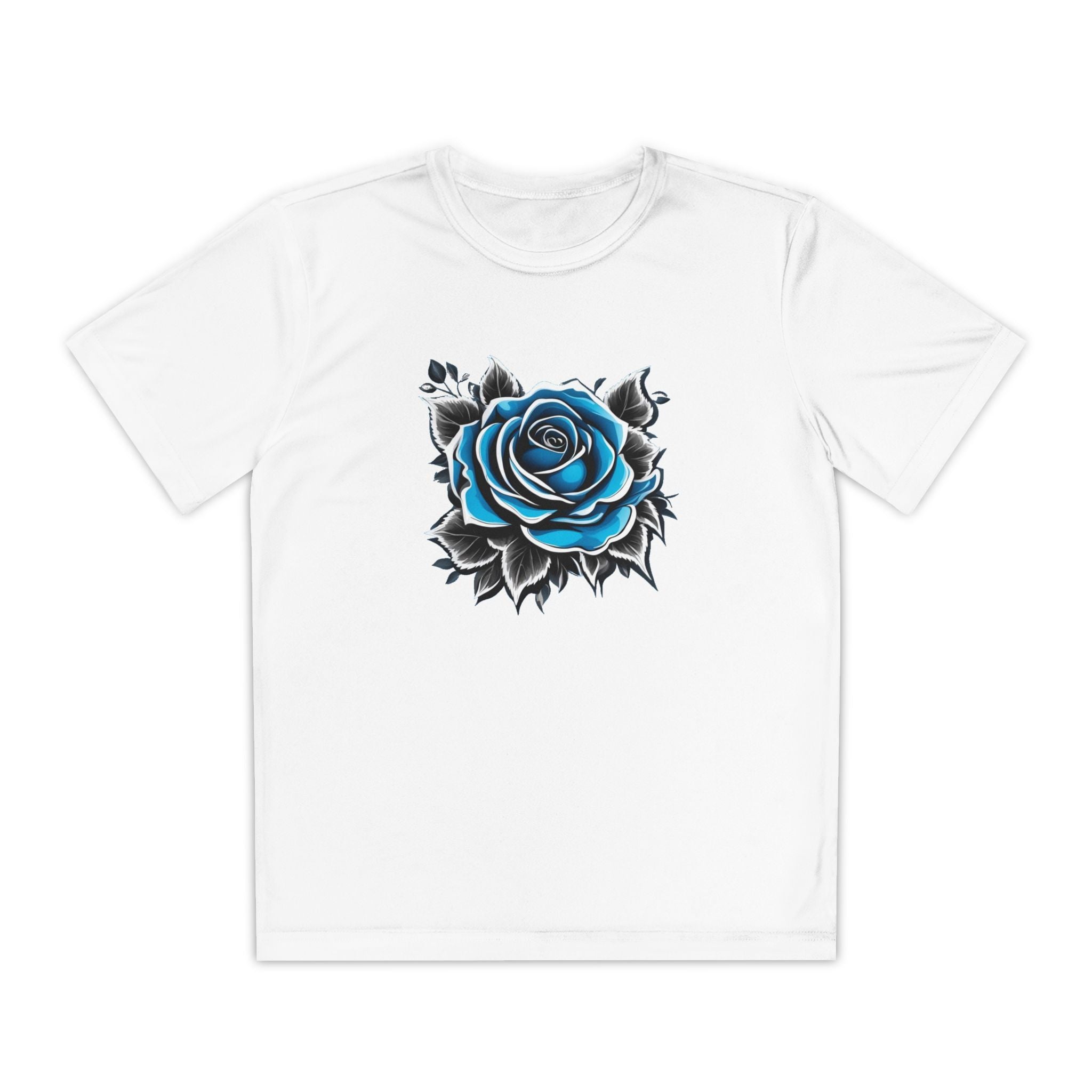 Flower Youth T-Shirt Sports Graphic Tee, Cool Athletic Shirt for Kids