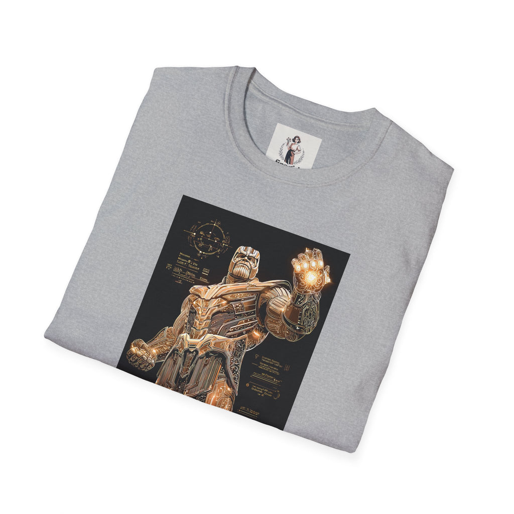 Thanos Superhero Marvel Unisex Softstyle T-Shirt, Comic Book Tee, Geeky Clothing, Cosplay Costume Top