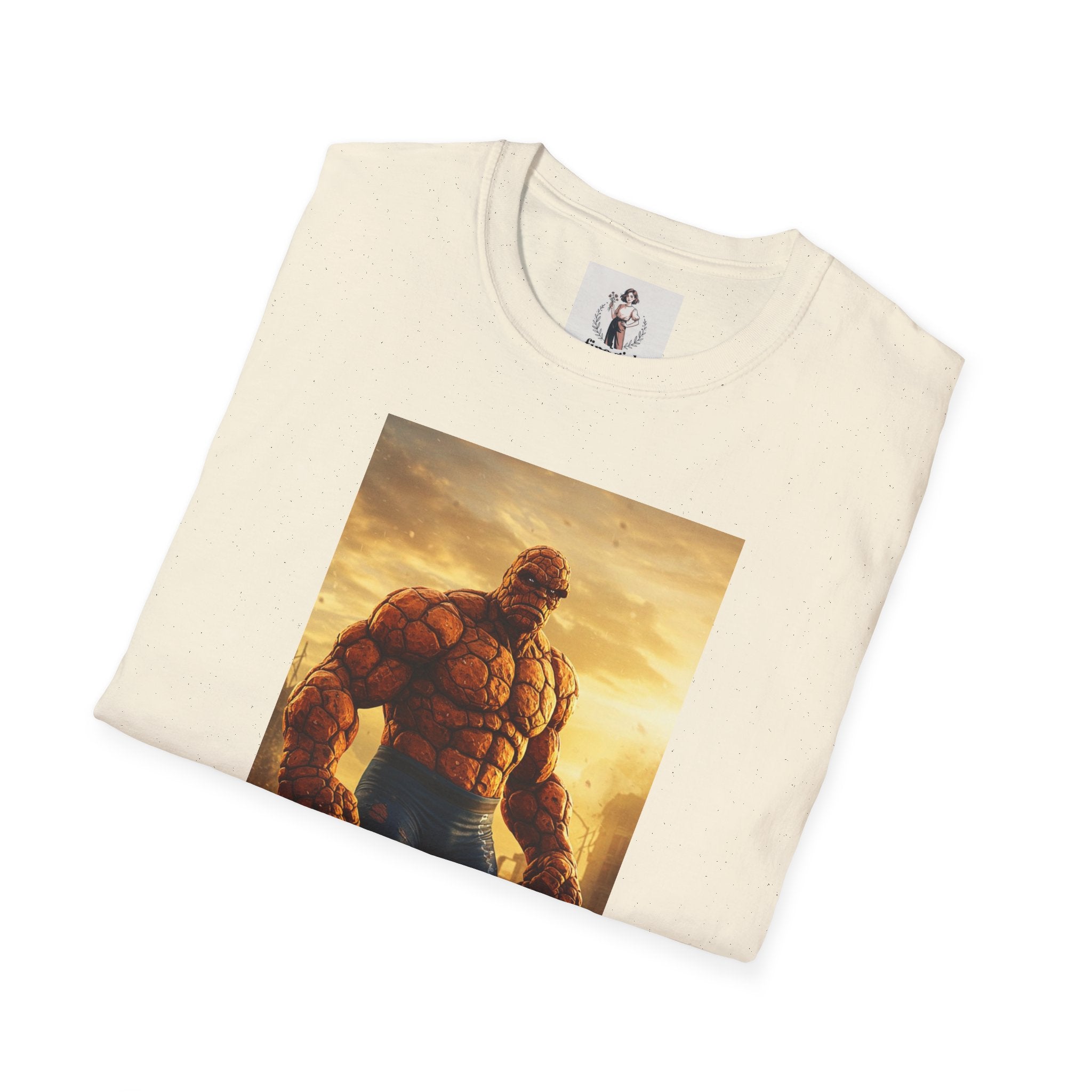 The Thing Superhero Marvel Unisex Softstyle T-Shirt, Comic Book Tee, Geeky Clothing, Cosplay Costume Top