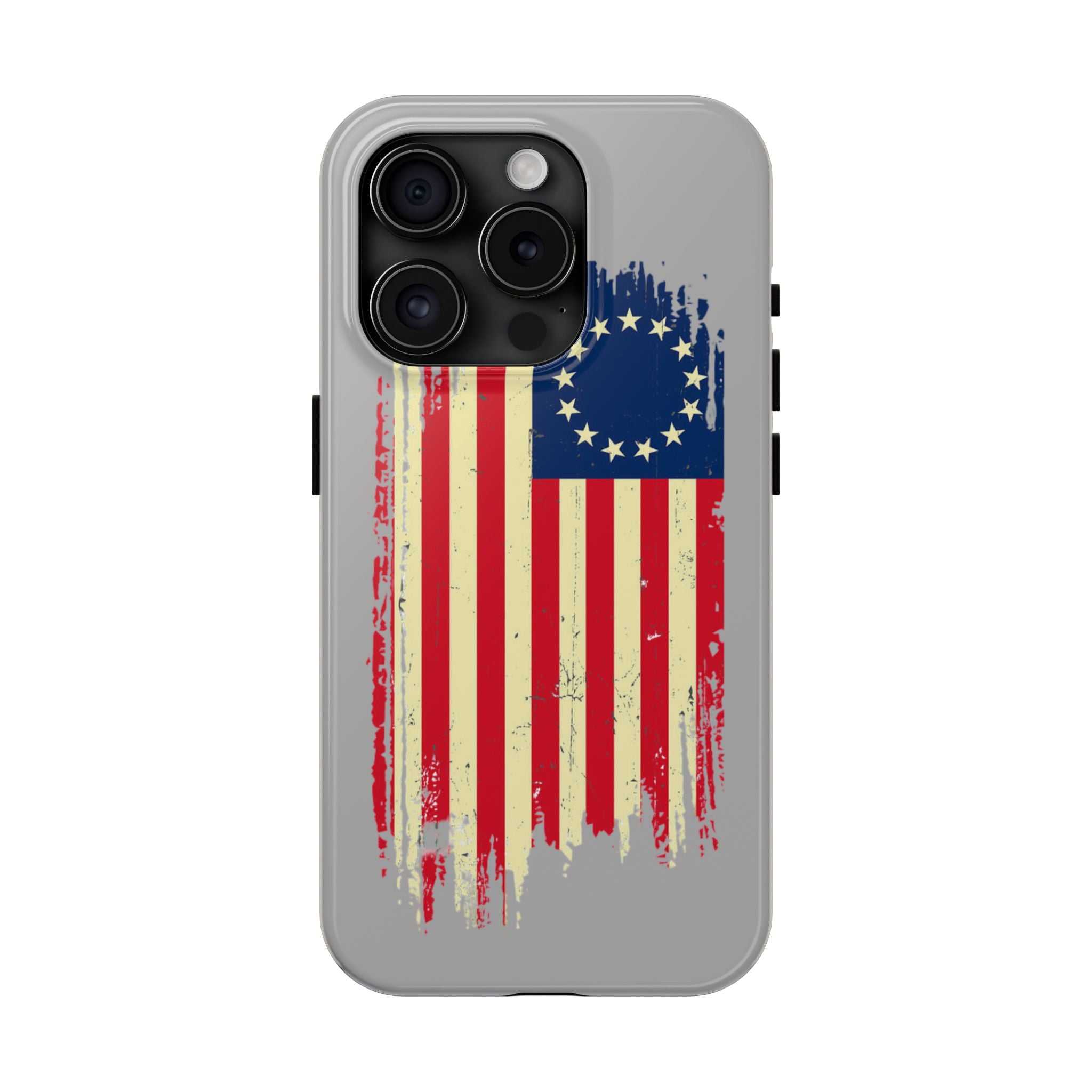 Patriotic Phone Cases with Vintage Flag Design, Tough Case for Independence Day, Memorial Day, 4th of July, Gift for Veterans, USA Pride