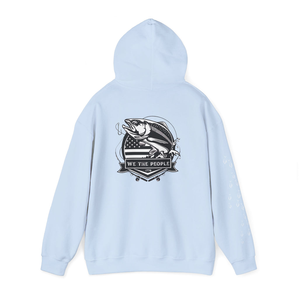 Fishing Patriotic Hoodie | Fishing Flag Hoodie, American Fishing Sweatshirt