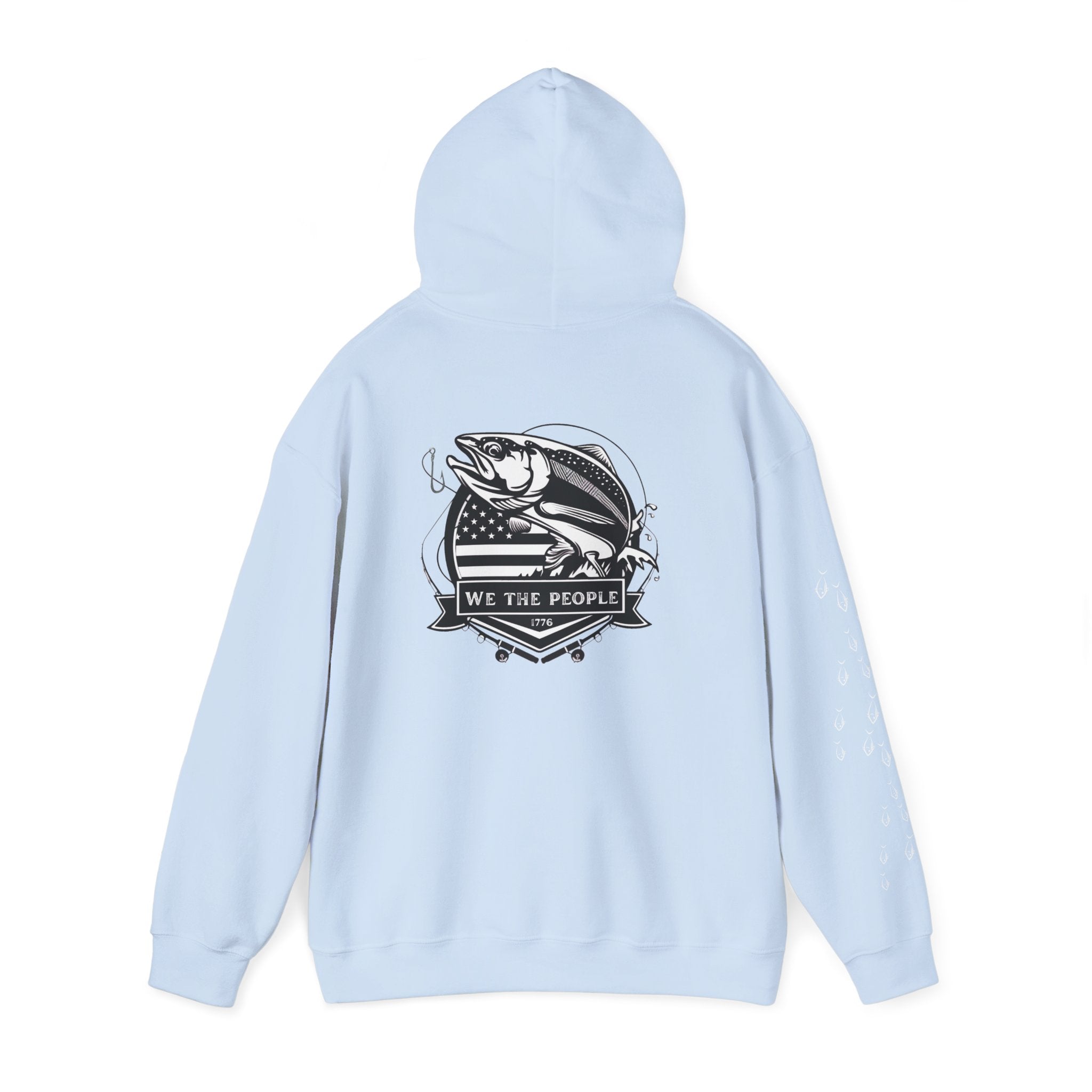 Fishing Patriotic Hoodie | Fishing Flag Hoodie, American Fishing Sweatshirt