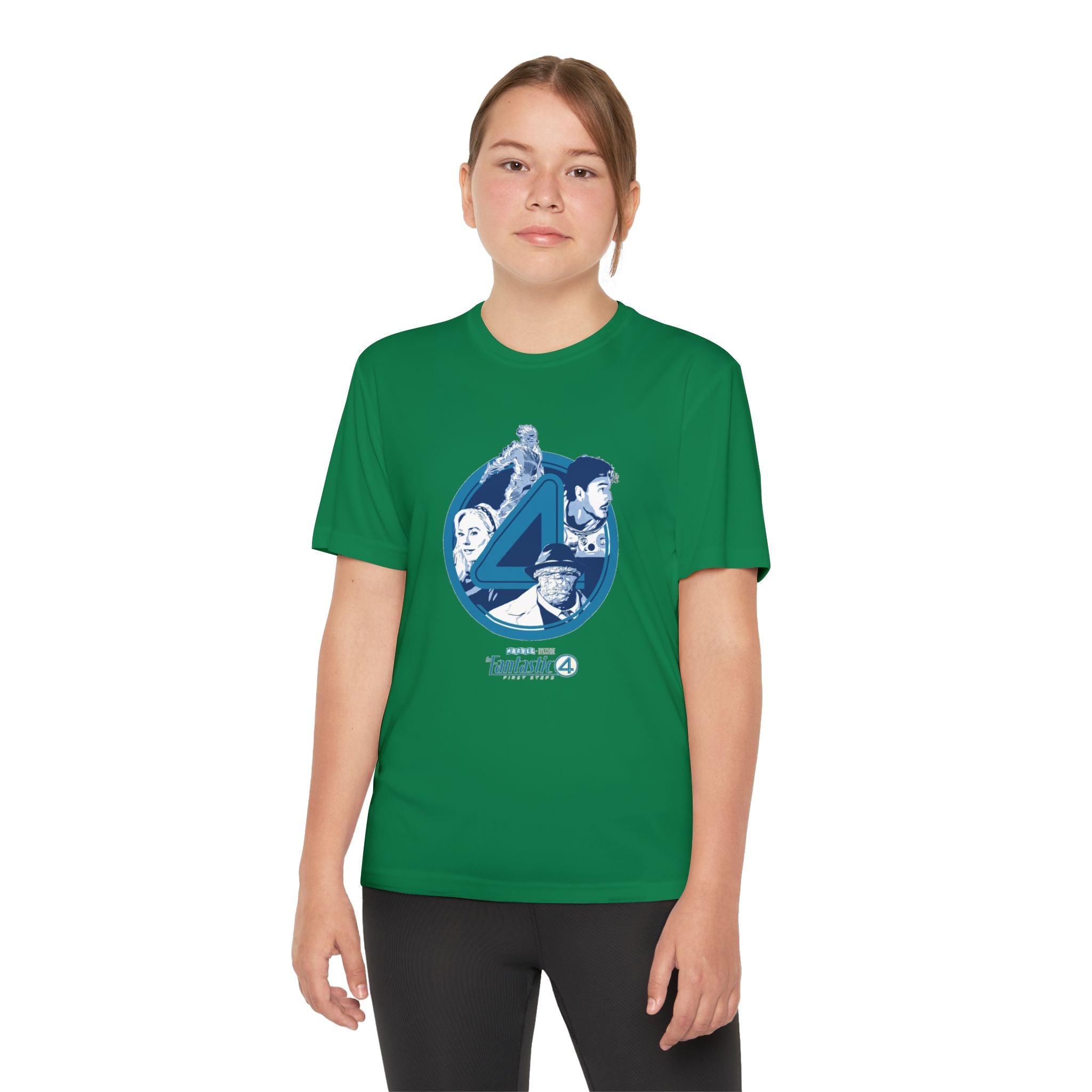 Fantastic 4 Youth T-Shirt Sports Graphic Tee, Cool Athletic Shirt for Kids, Perfect for Sports Events, Team Spirit