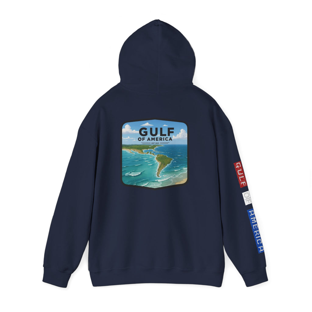 Gulf Of America Patriotic Hoodie, USA Patriotism Sweatshirt, American Flag Pullover, Independence Day Apparel, Fourth of July Gift