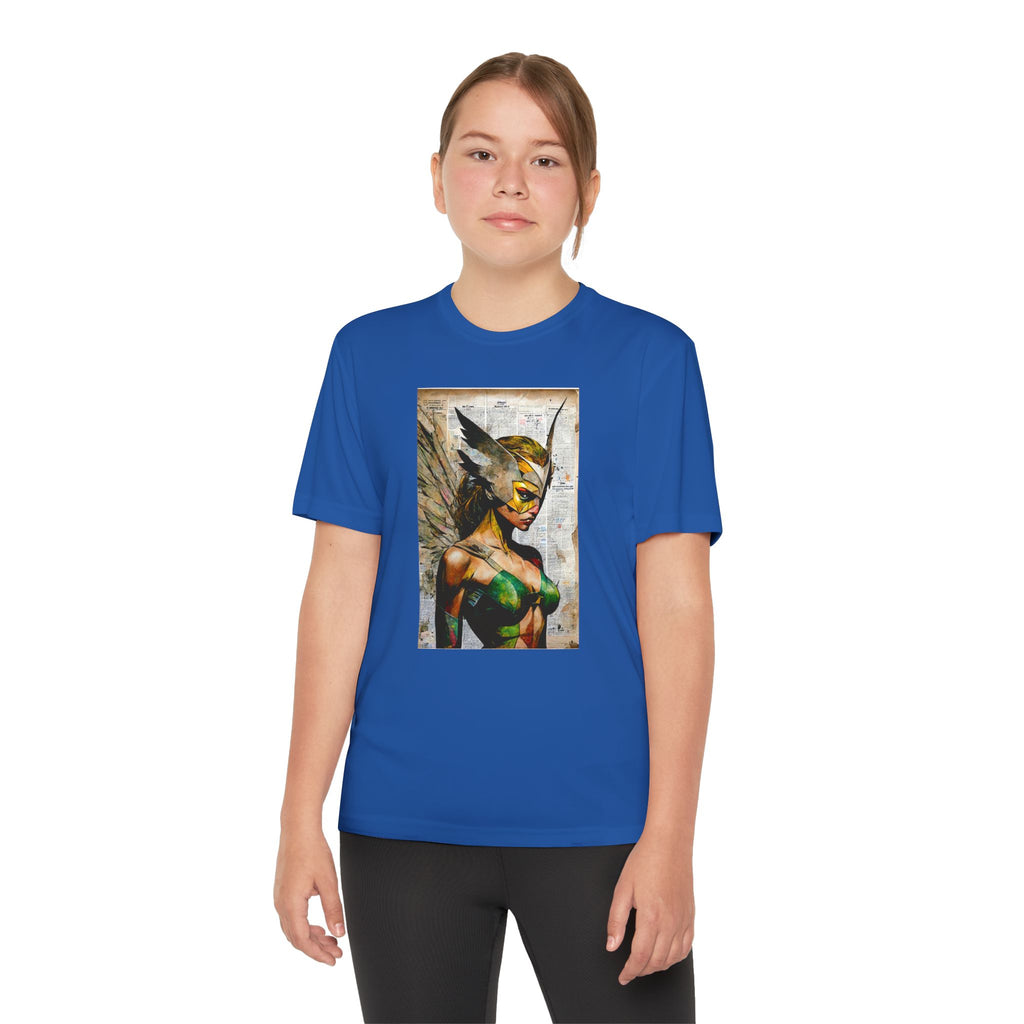 Superhero Youth T-Shirt Sports Graphic Tee, Cool Athletic Shirt for Kids