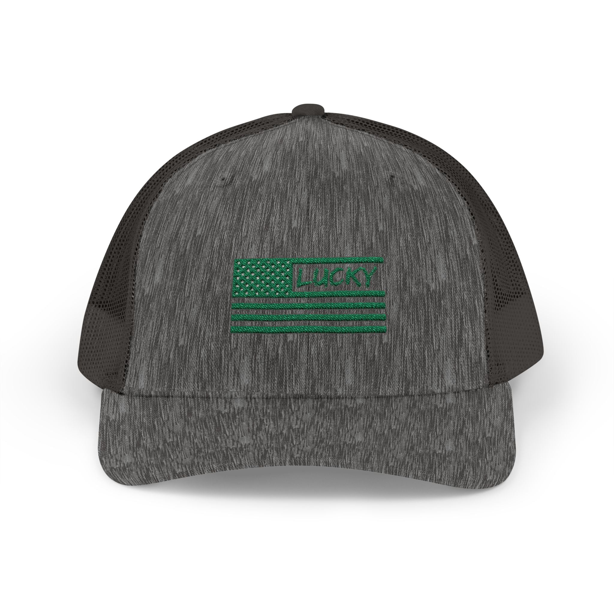 St. Patrick's Day Lucky 4-Leaf Clover Snapback Trucker Cap