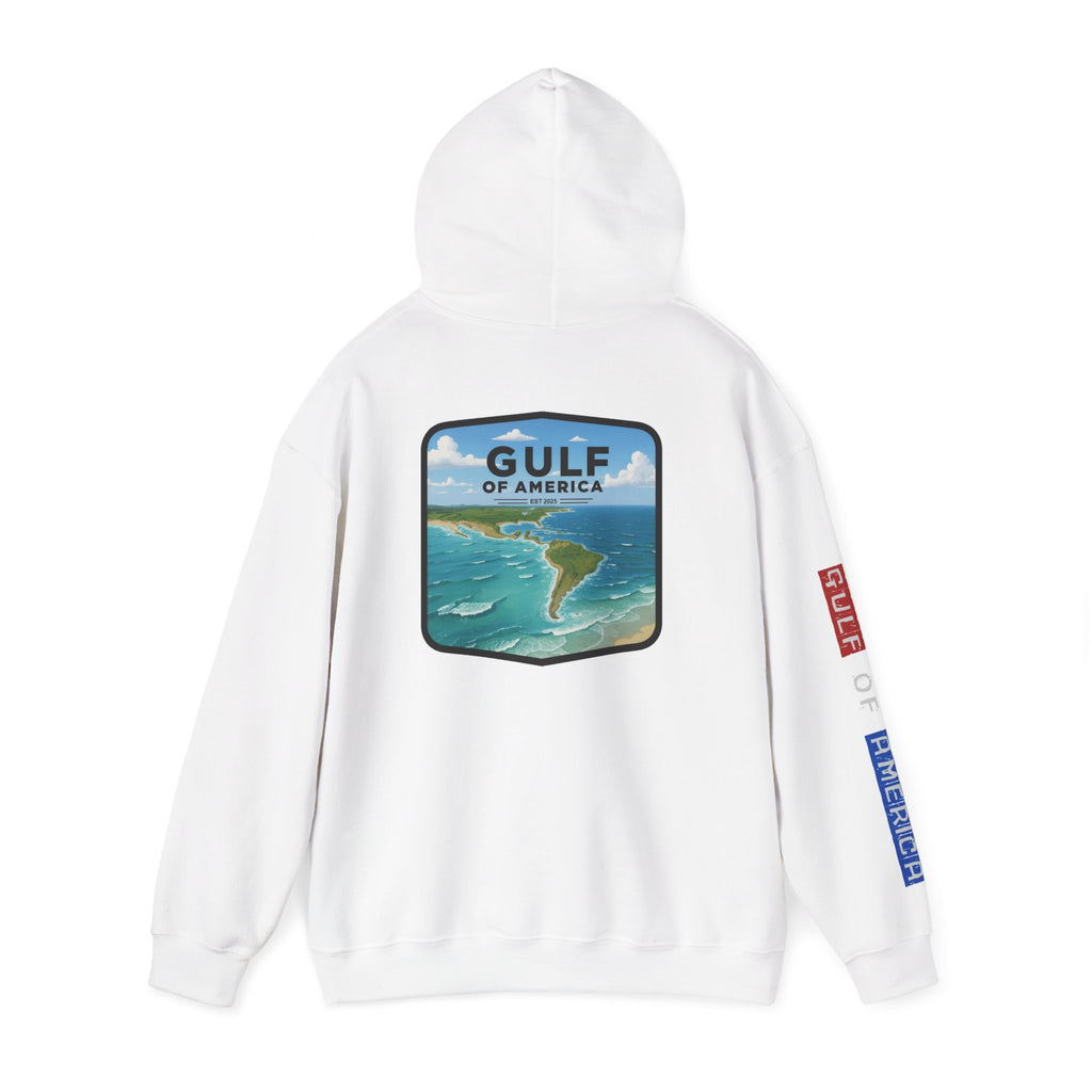 Gulf Of America Patriotic Hoodie, USA Patriotism Sweatshirt, American Flag Pullover, Independence Day Apparel, Fourth of July Gift