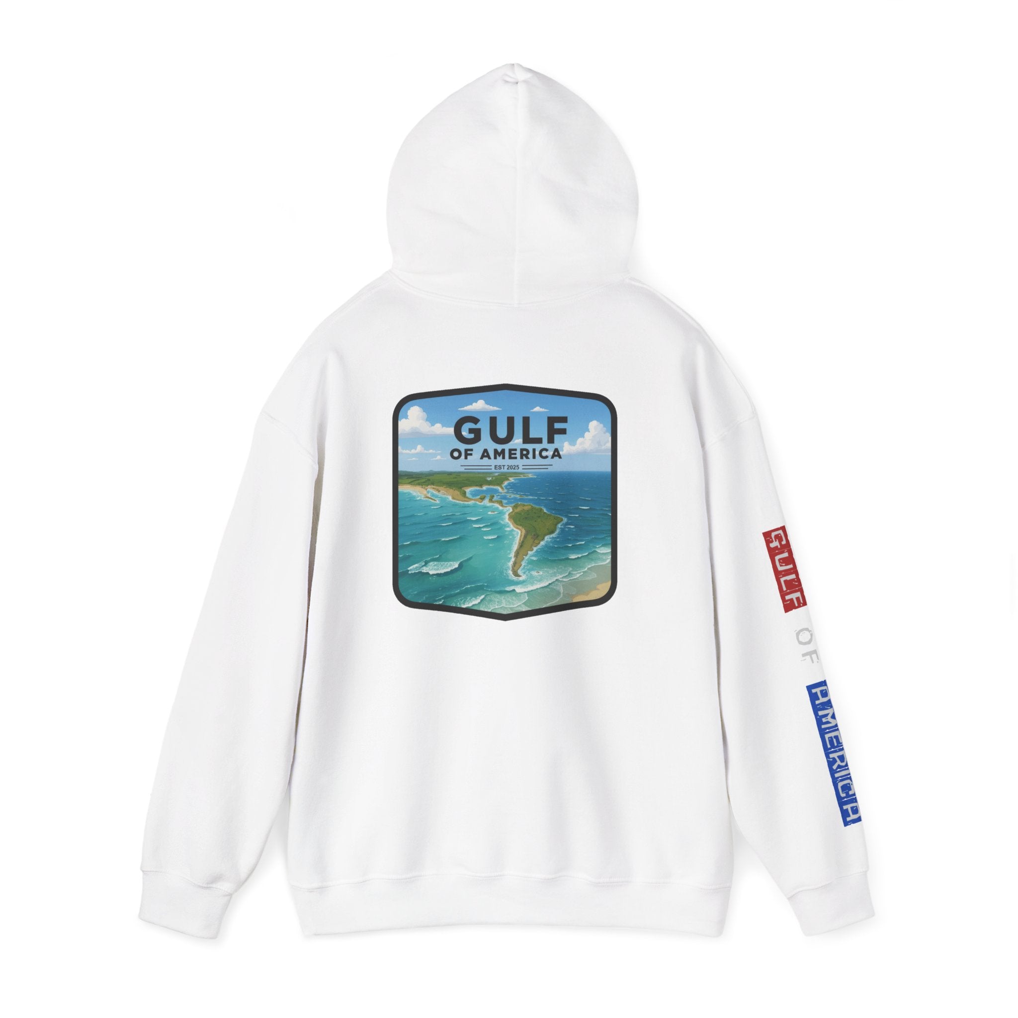 Gulf Of America Patriotic Hoodie, USA Patriotism Sweatshirt, American Flag Pullover, Independence Day Apparel, Fourth of July Gift