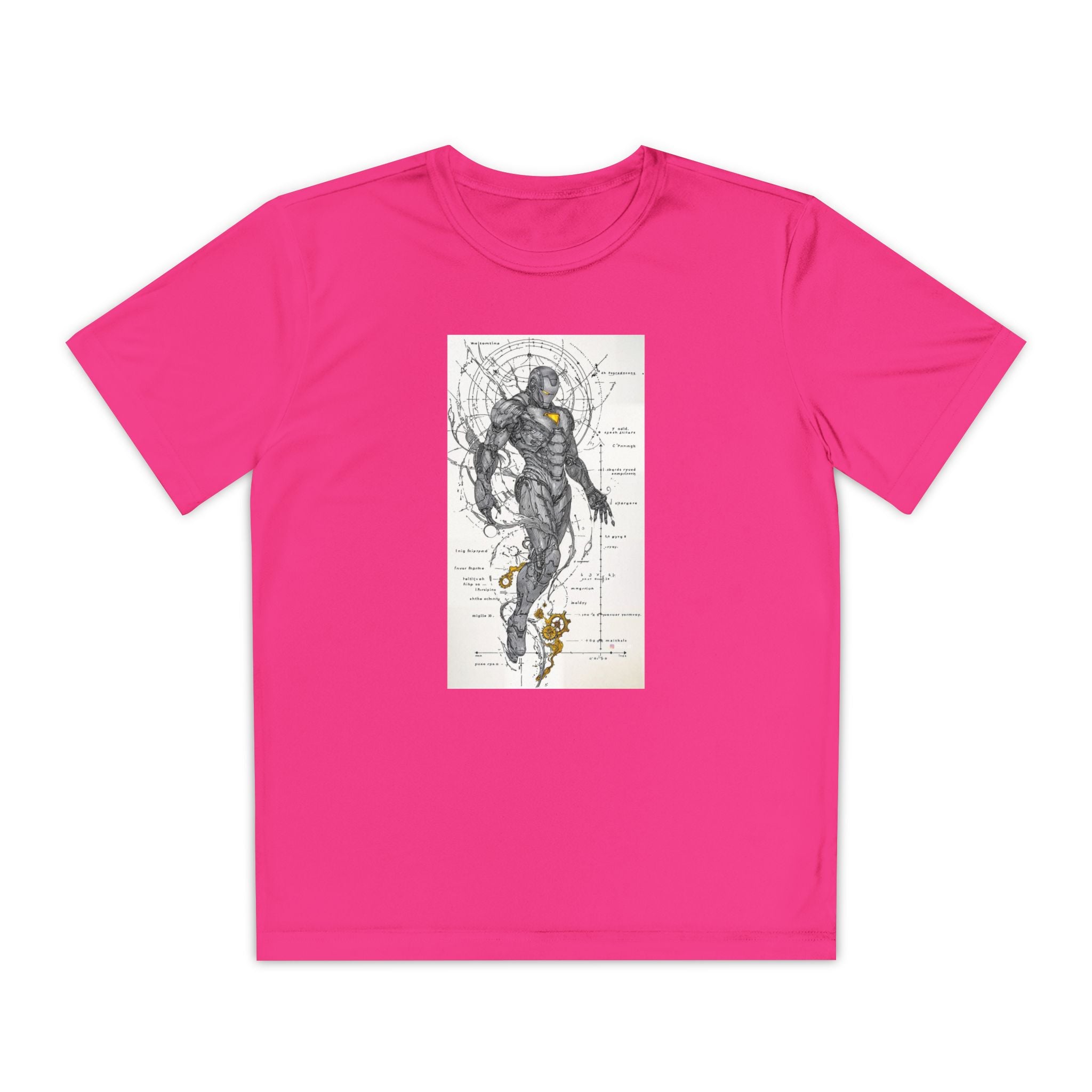 Superhero Youth T-Shirt Sports Graphic Tee, Cool Athletic Shirt for Kids