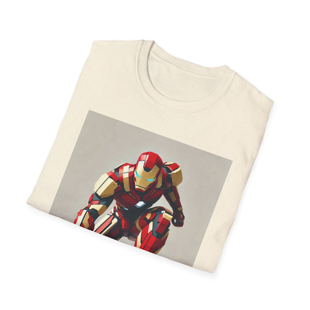 Iron Superhero Marvel T-Shirt - Comic Book Hero Unisex Tee, Graphic Top for Fans, Gift for Geeks, Justice League Shirt, Dark Knight