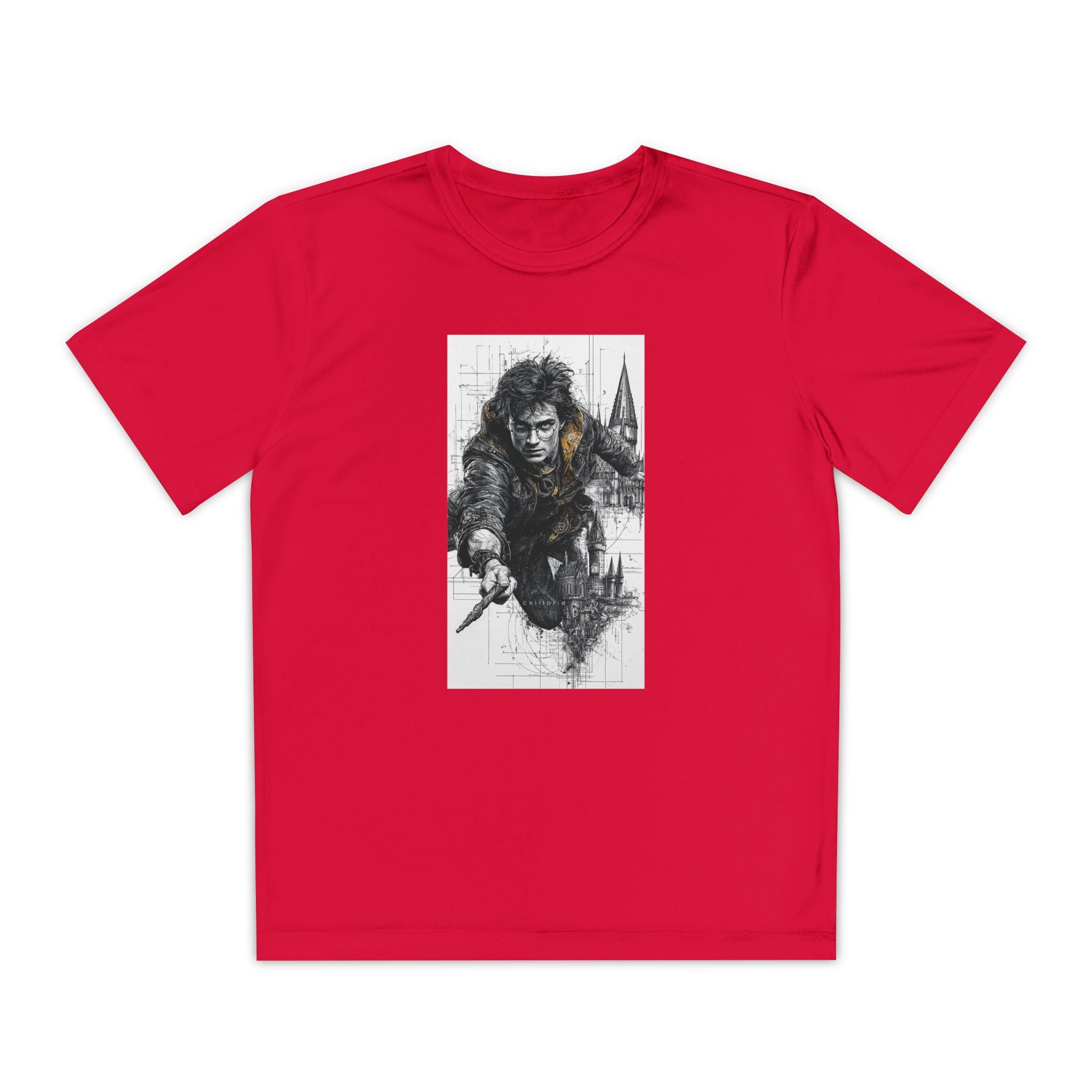 Youth Competitor Tee - Harry Potter, Wizard School Shirt, Magical Kids Top, Hogwarts Fan Gift, Sorcerer's Stone T-Shirt