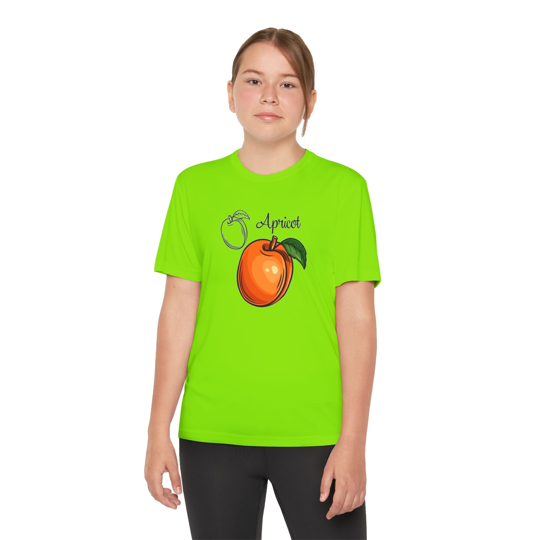 Apricot Youth T-Shirt Sports Graphic Tee, Cool Athletic Shirt for Kids, Perfect for Sports Events, Team Spirit