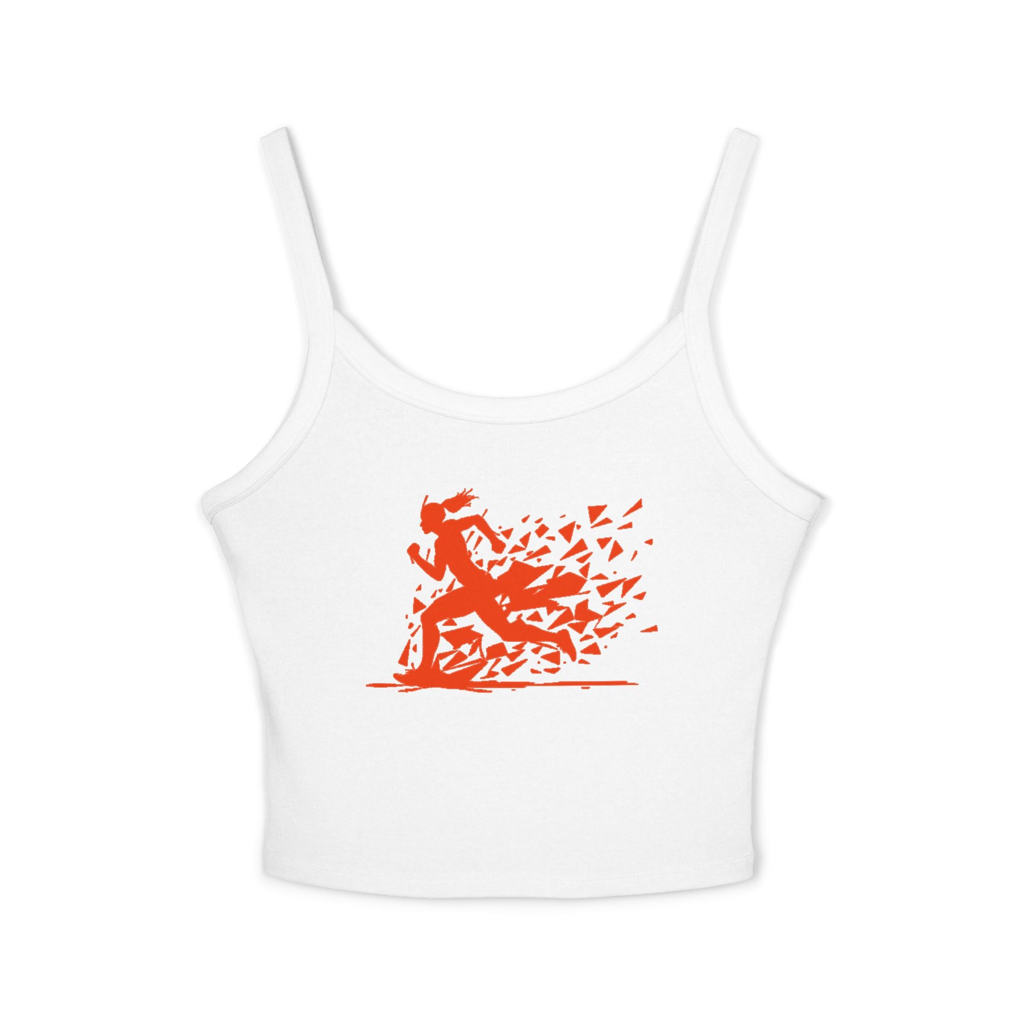 Running Woman Tank Top, Athletic Workout Top, Fitness Sleeveless Shirt, Jogging Muscle Tee, Exercise Gym Cami