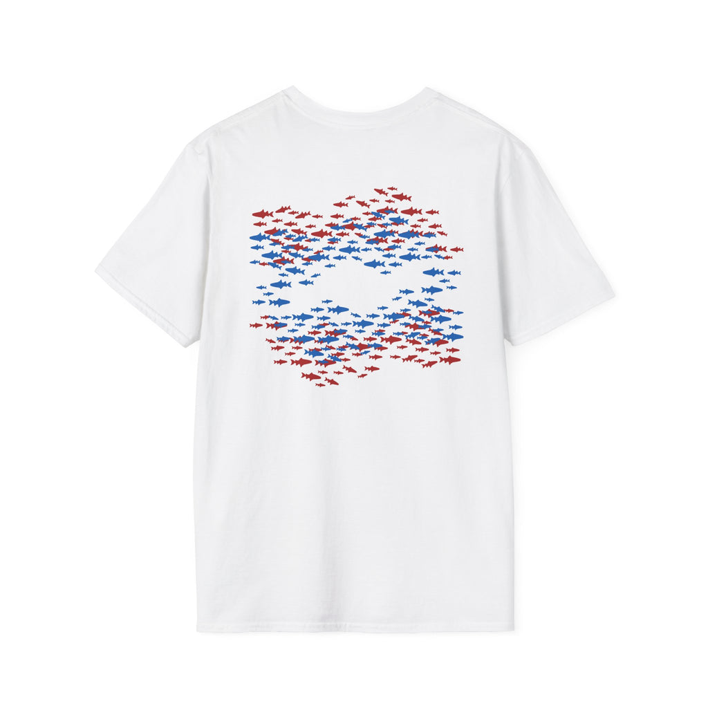Patriotic Fishing Tshirt, American Flag Tee, 4th of July Shirt, USA Independence Day Top, Patriotic Graphic Tee, Unisex Patriotic