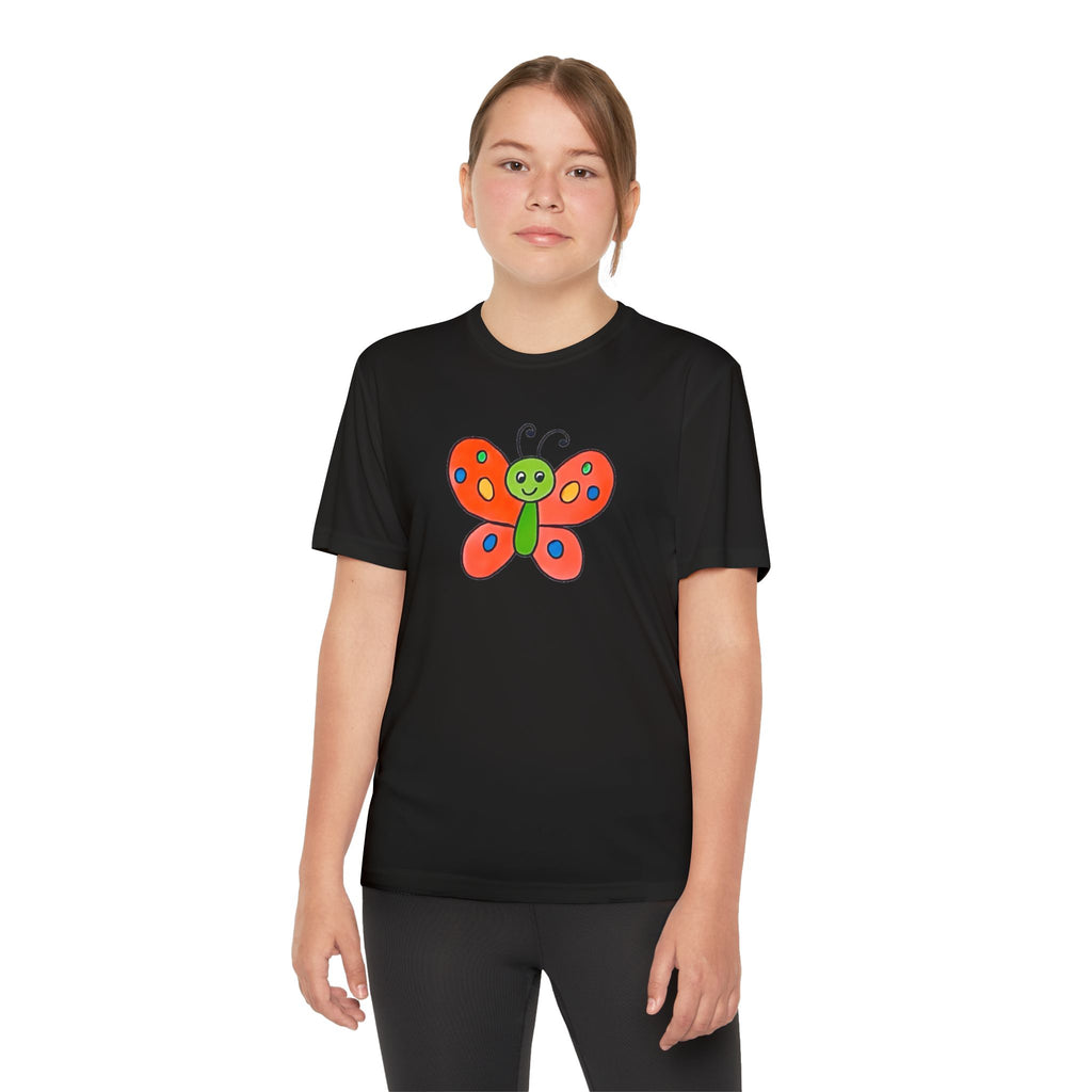 Butterffy Youth T-Shirt Sports Graphic Tee, Cool Athletic Shirt for Kids, Perfect for Sports Events, Team Spirit